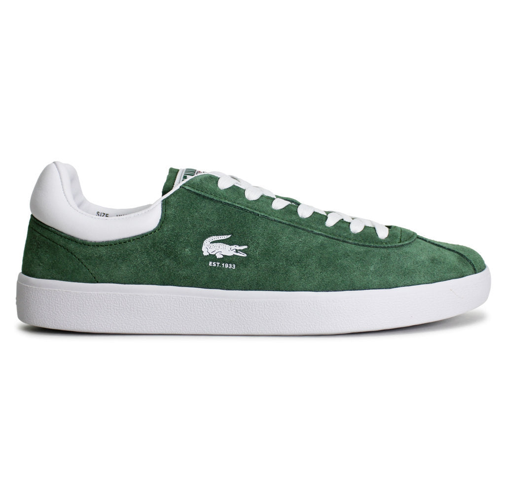 Lacoste Baseshot Suede Mens Sneakers#color_dark green white