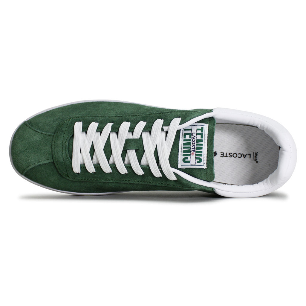 Lacoste Baseshot Suede Mens Sneakers#color_dark green white