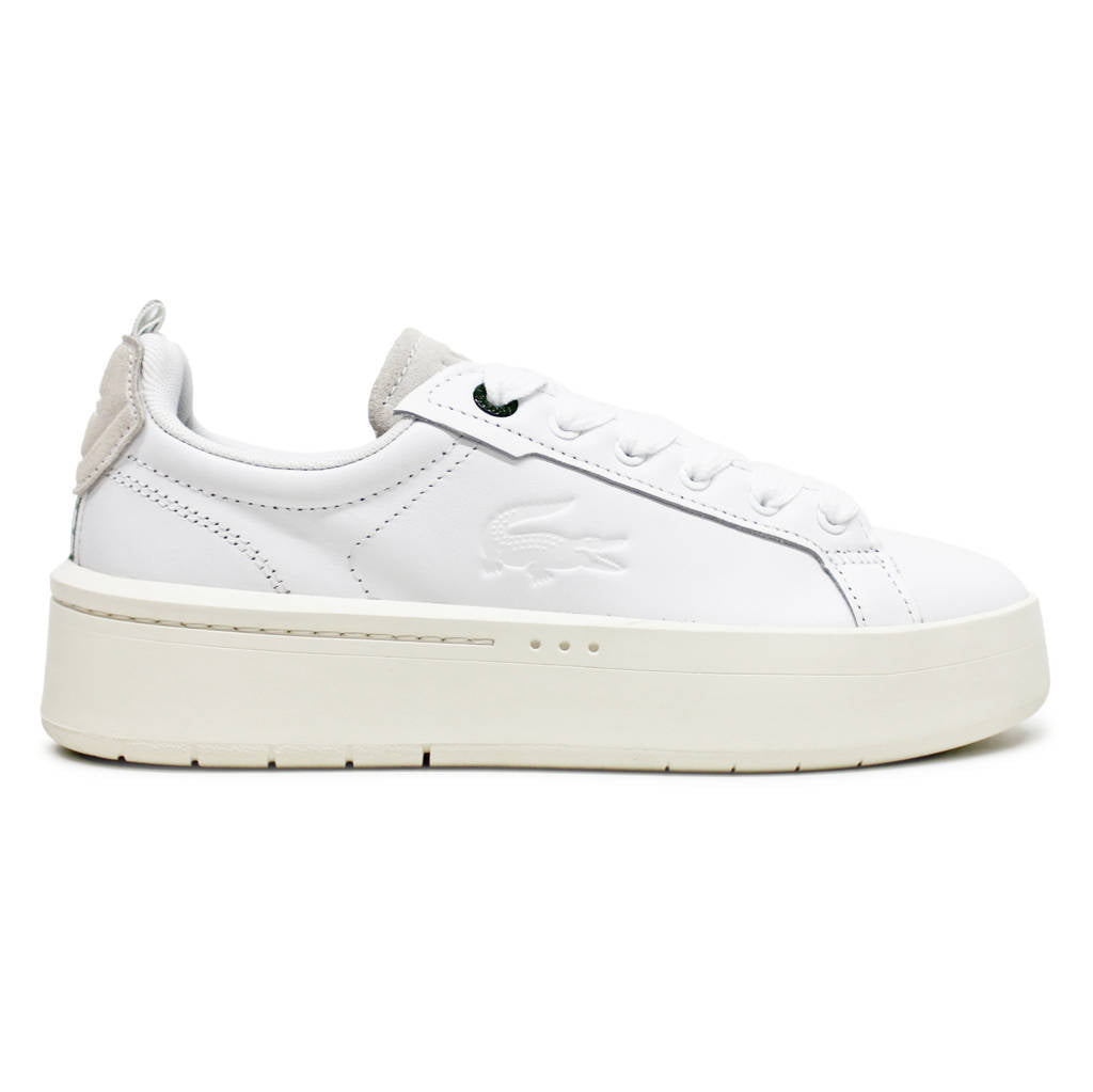 Lacoste Carnaby Platform Leather Womens Sneakers#color_white off white