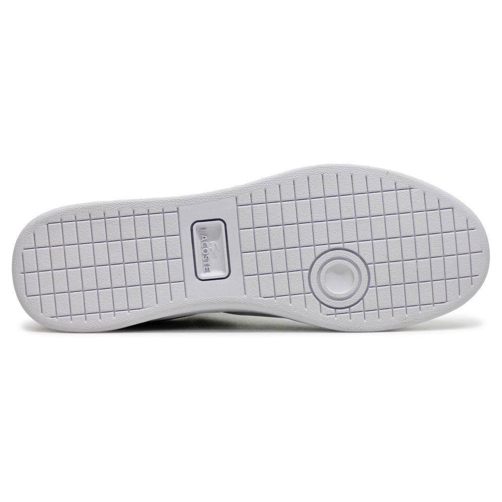 Lacoste Carnaby Pro Leather Synthetic Mens Sneakers#color_white navy red