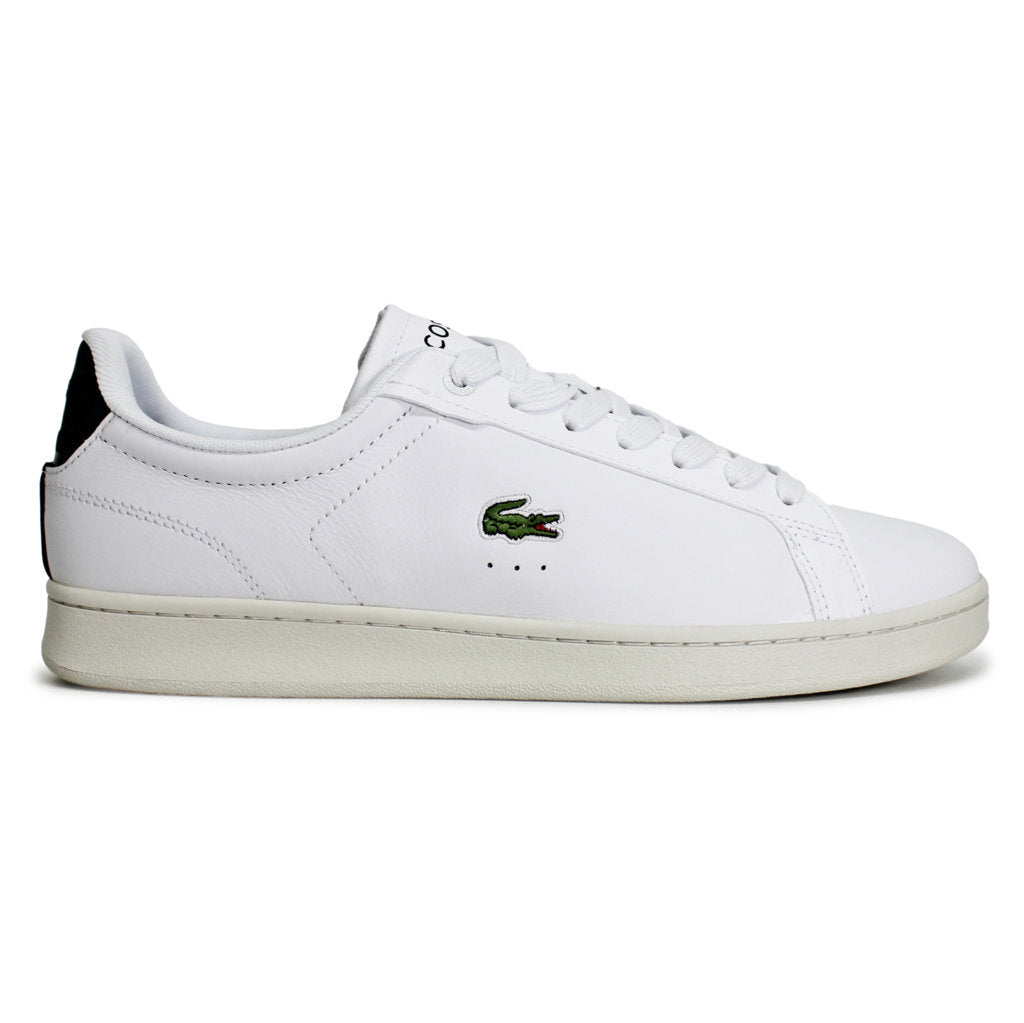 Lacoste Carnaby Pro Leather Synthetic Mens Sneakers#color_white dark green