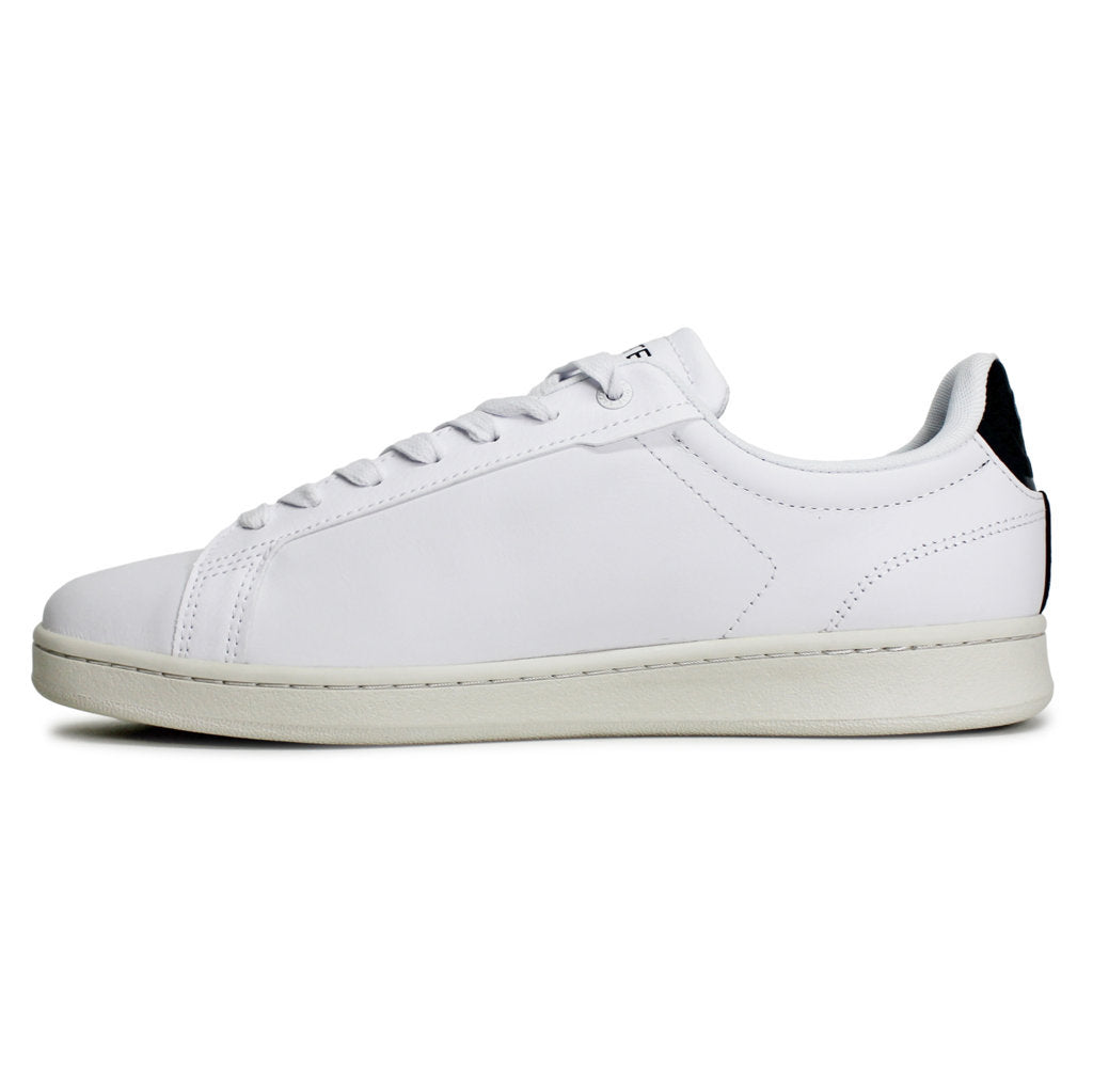 Lacoste Carnaby Pro Leather Synthetic Mens Sneakers#color_white dark green