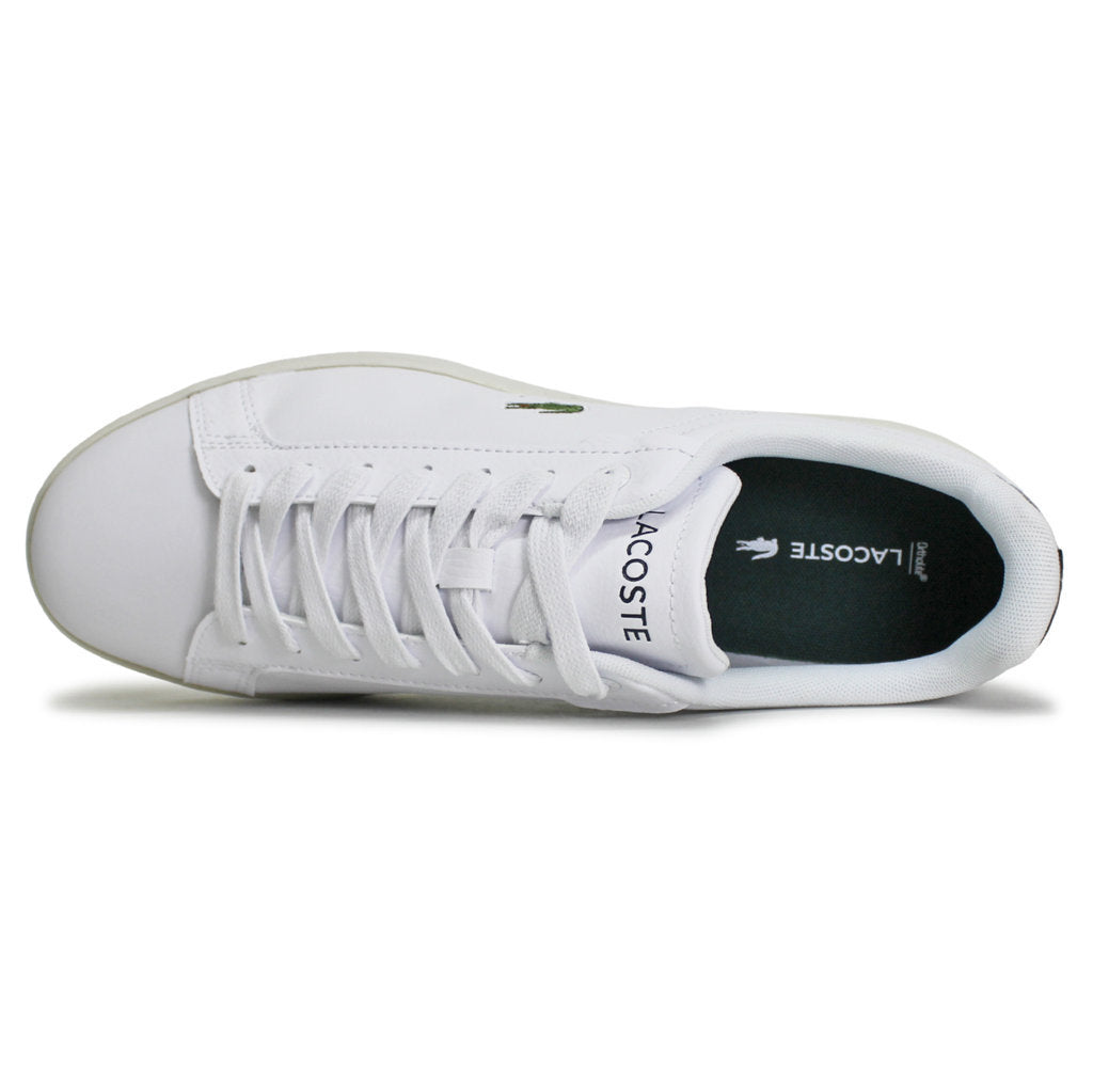 Lacoste Carnaby Pro Leather Synthetic Mens Sneakers#color_white dark green