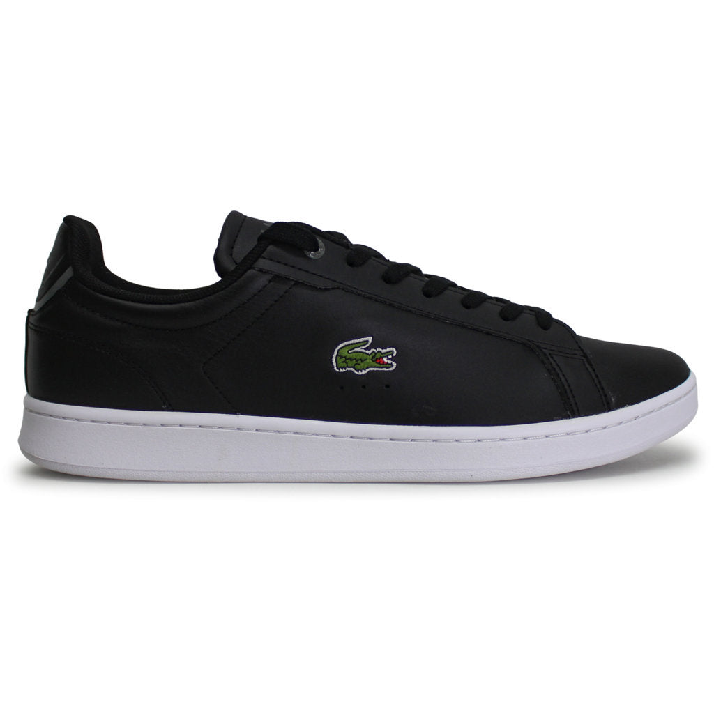 Lacoste Carnaby Pro BL Leather Synthetic Mens Sneakers#color_black white