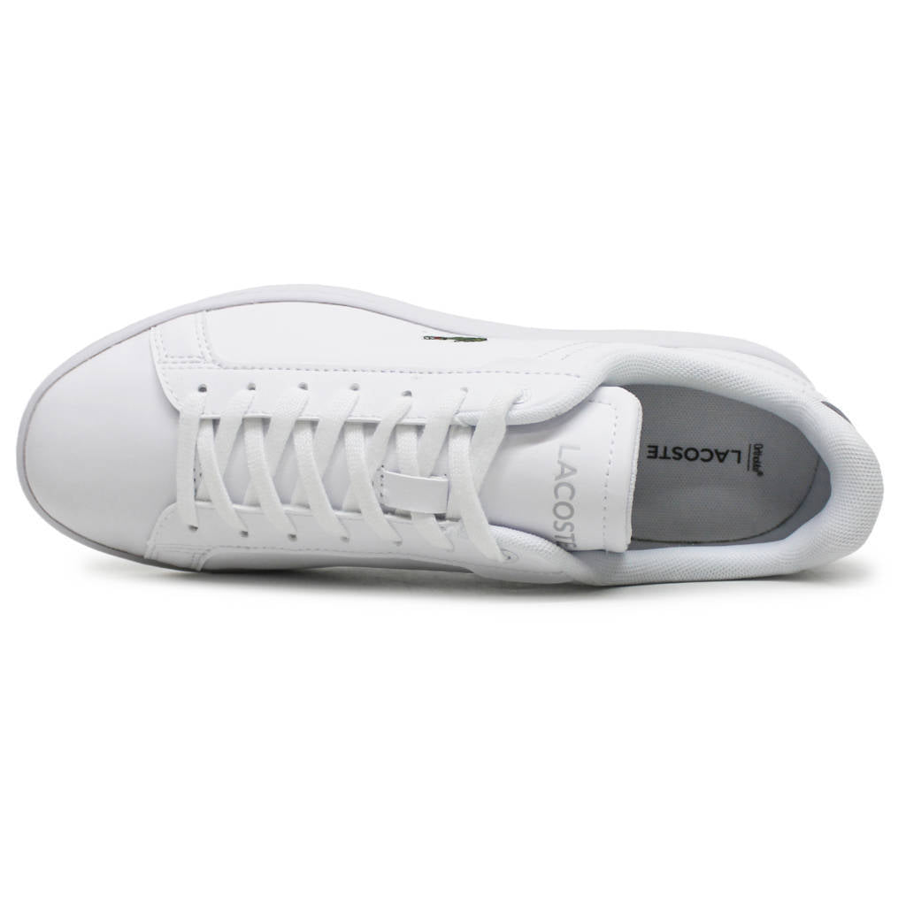 Lacoste Carnaby Pro BL Leather Synthetic Womens Sneakers#color_white white