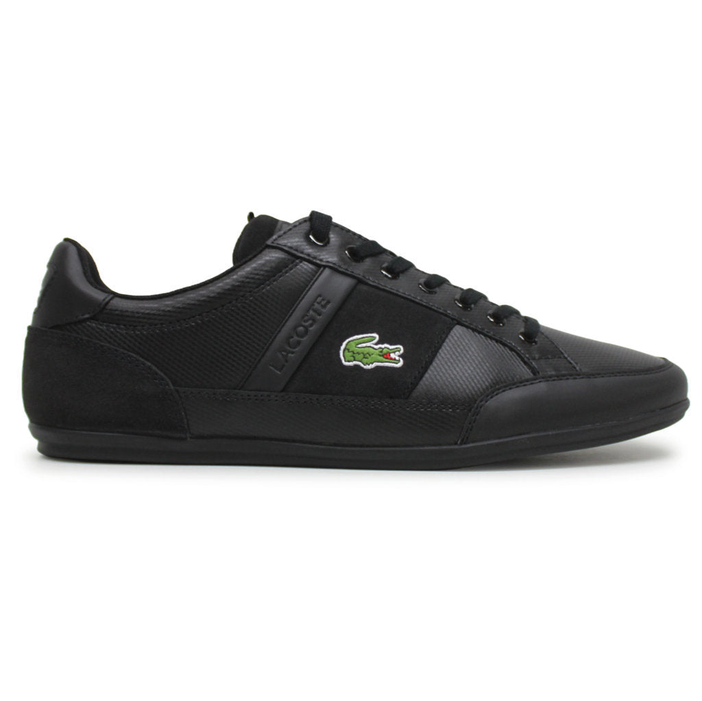 Lacoste Chaymon BL Leather Synthetic Mens Sneakers#color_black black