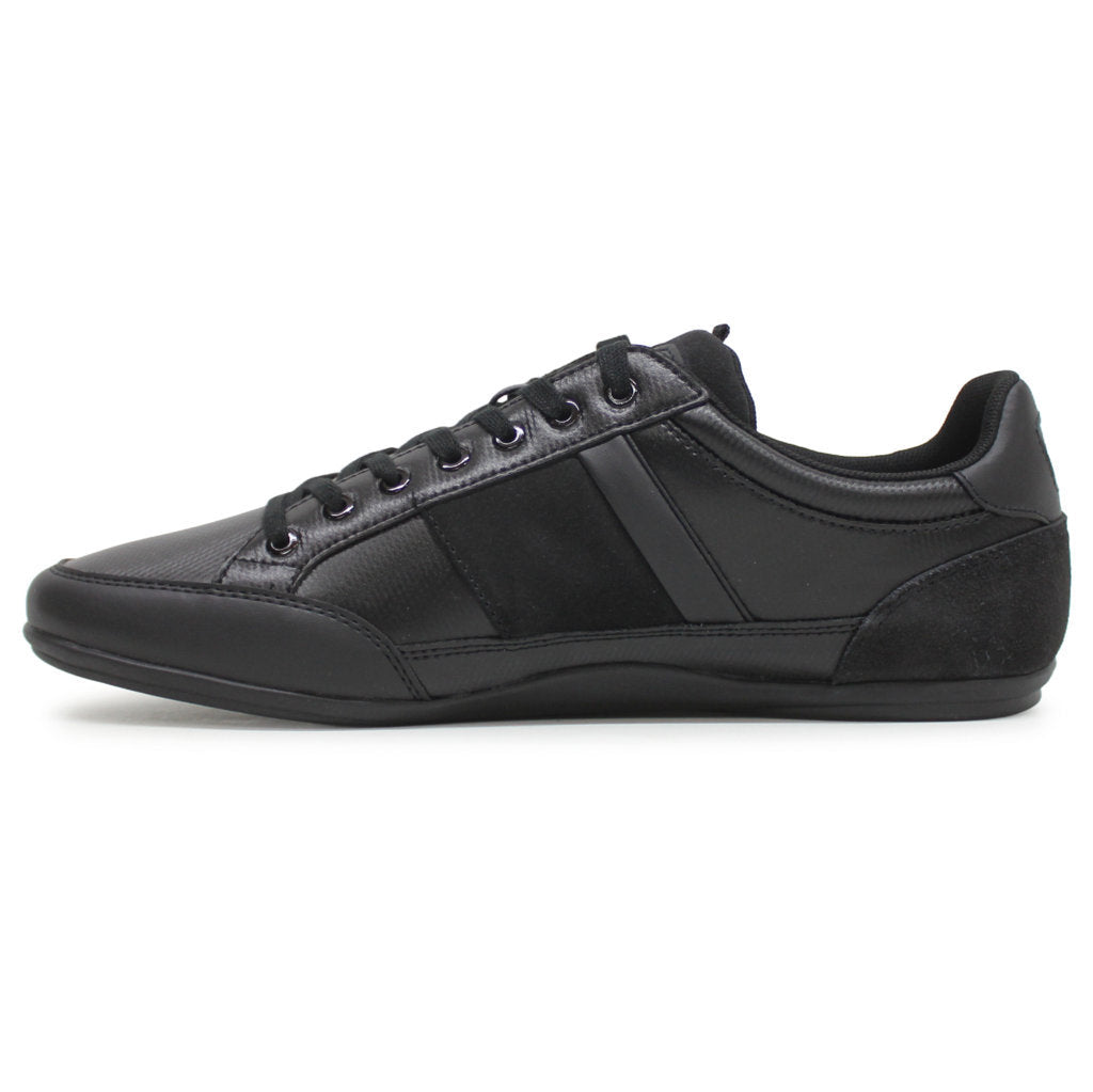Lacoste Chaymon BL Leather Synthetic Mens Sneakers#color_black black
