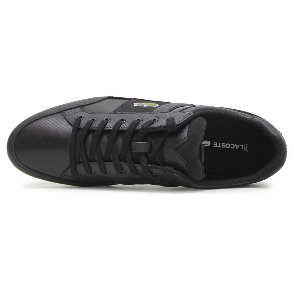 Lacoste Chaymon BL Leather Synthetic Mens Sneakers#color_black black