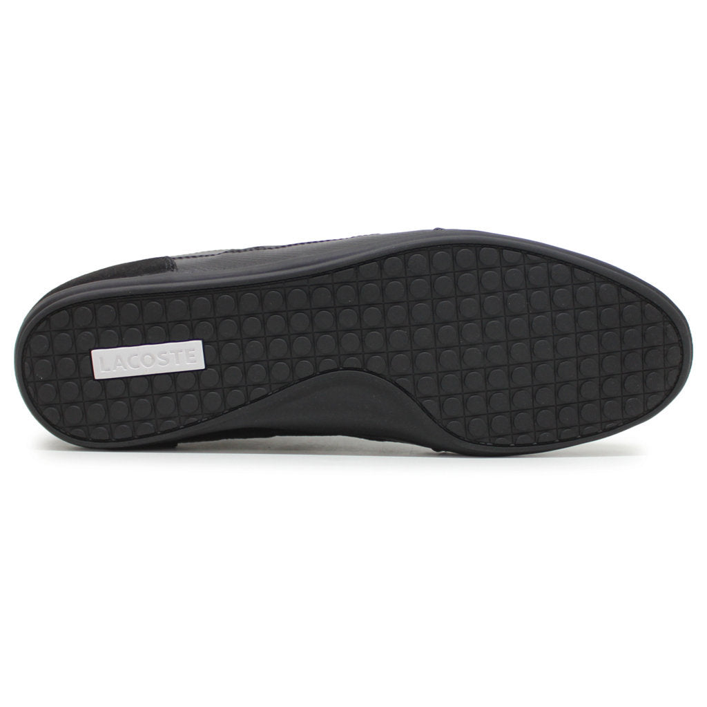 Lacoste Chaymon BL Leather Synthetic Mens Sneakers#color_black black