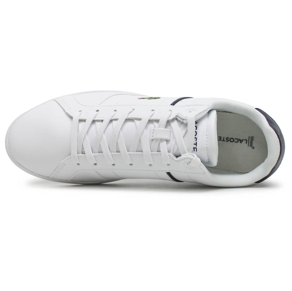 Lacoste Europa Pro Leather Synthetic Mens Sneakers#color_white navy
