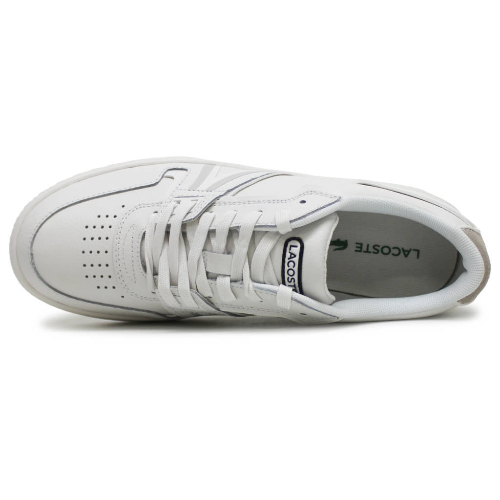Lacoste L001 Leather Synthetic Mens Sneakers#color_white off white