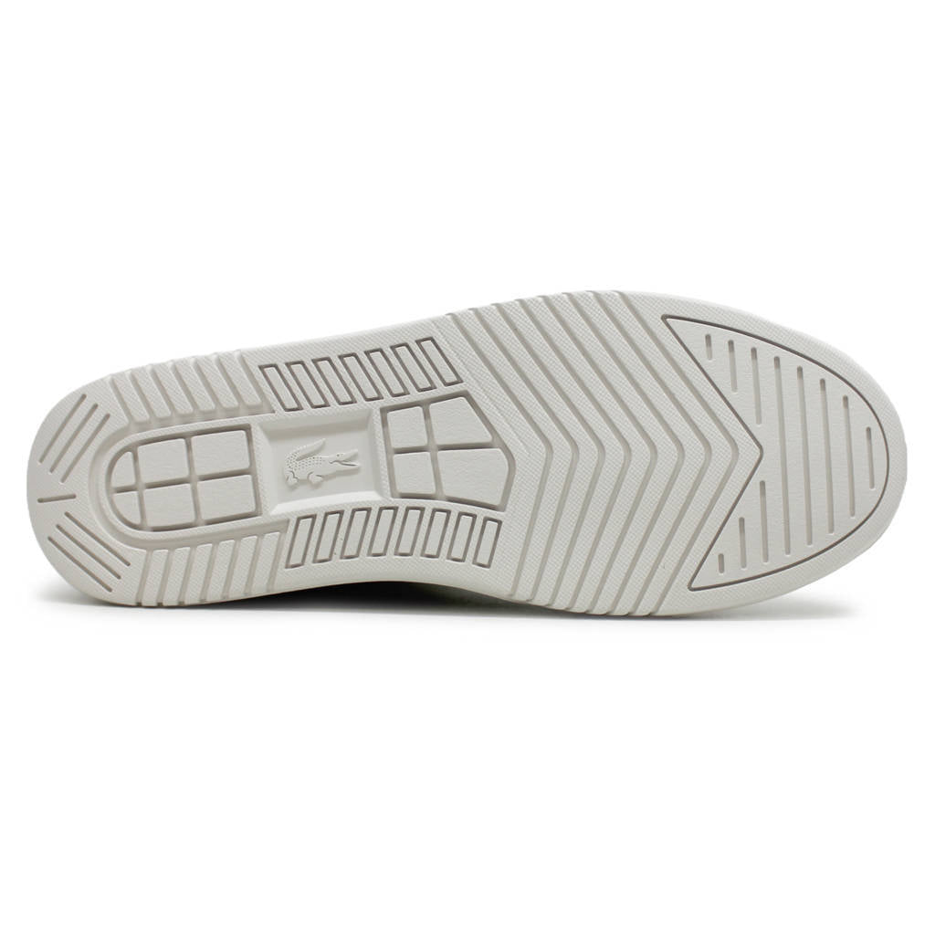 Lacoste L001 Leather Synthetic Mens Sneakers#color_white off white