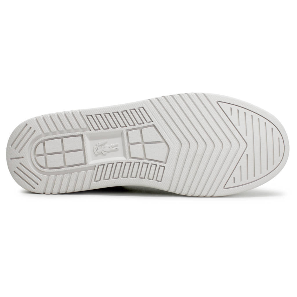 Lacoste L001 Leather Synthetic Mens Sneakers#color_white black