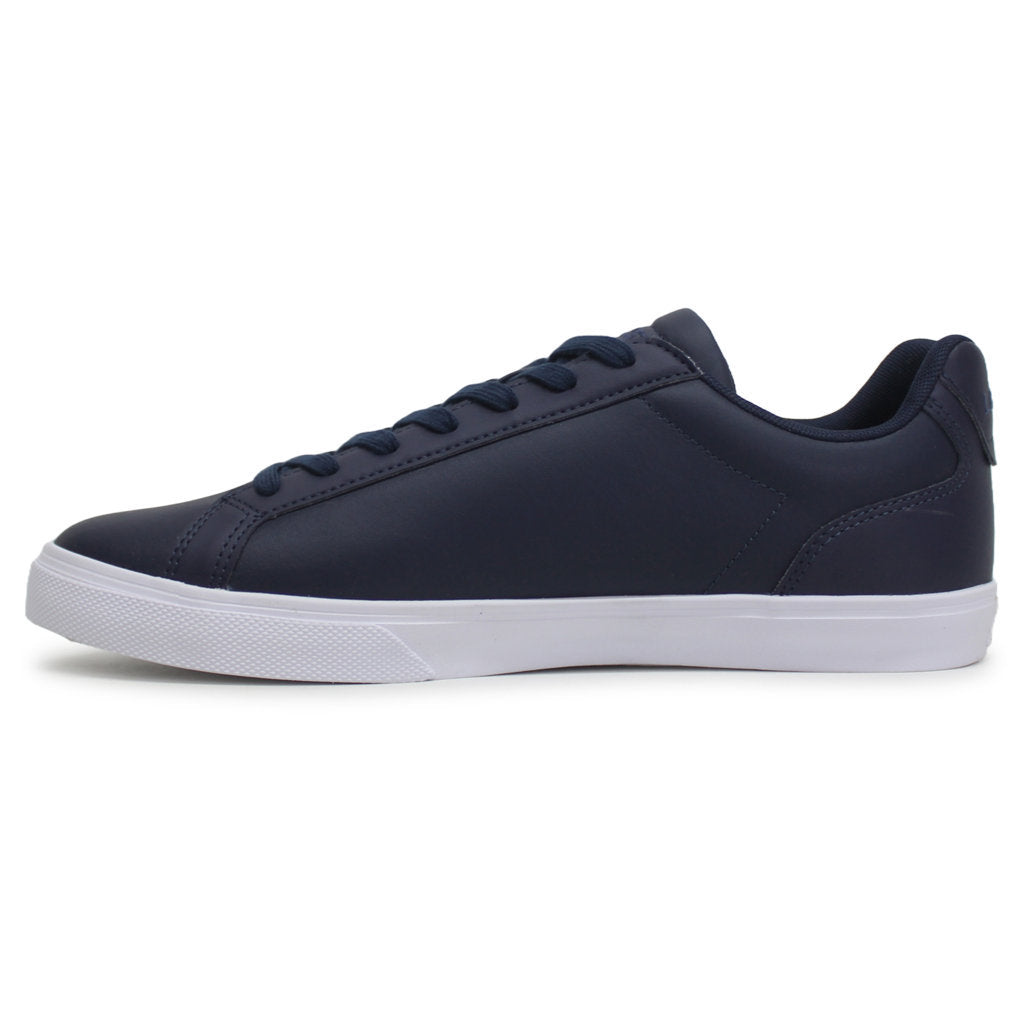 Lacoste Lerond Pro BL Leather Synthetic Mens Sneakers#color_navy white