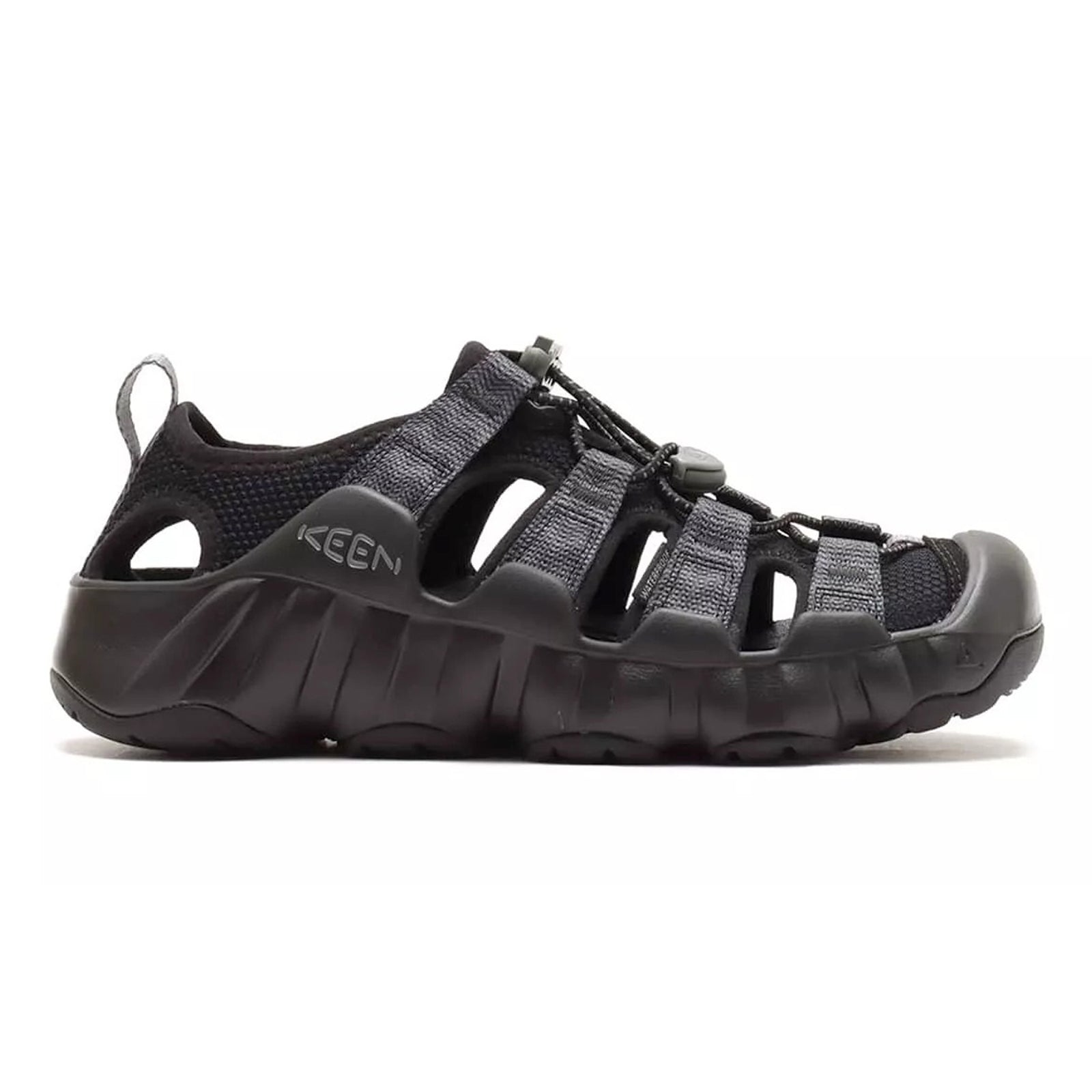 Keen Hyperport H2 Synthetic Textile Mens Sandals#color_black steel grey
