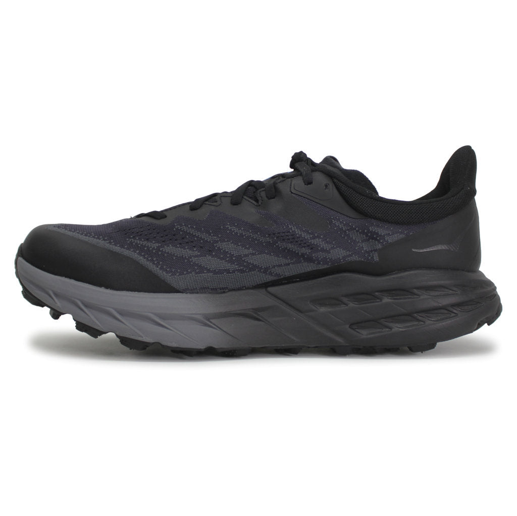 Hoka One One Speedgoat 5 GTX Spike Textile Synthetic Mens Sneakers#color_black black