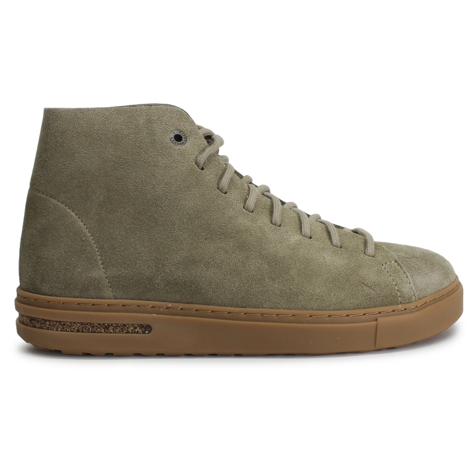 Birkenstock Bend Mid Decon Nubuck Leather Unisex Trainers#color_gray taupe