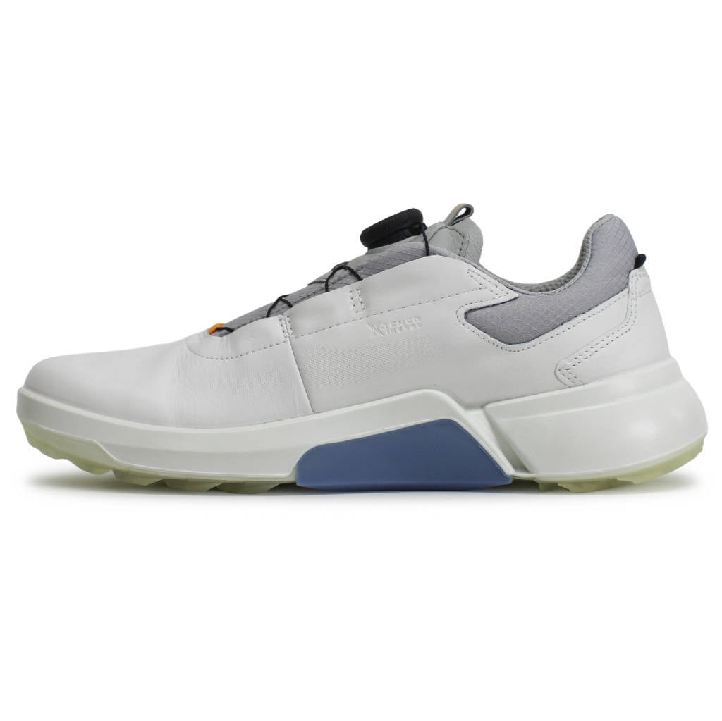 Ecco Golf Biom H4 Leather Mens Sneakers#color_white retro blue