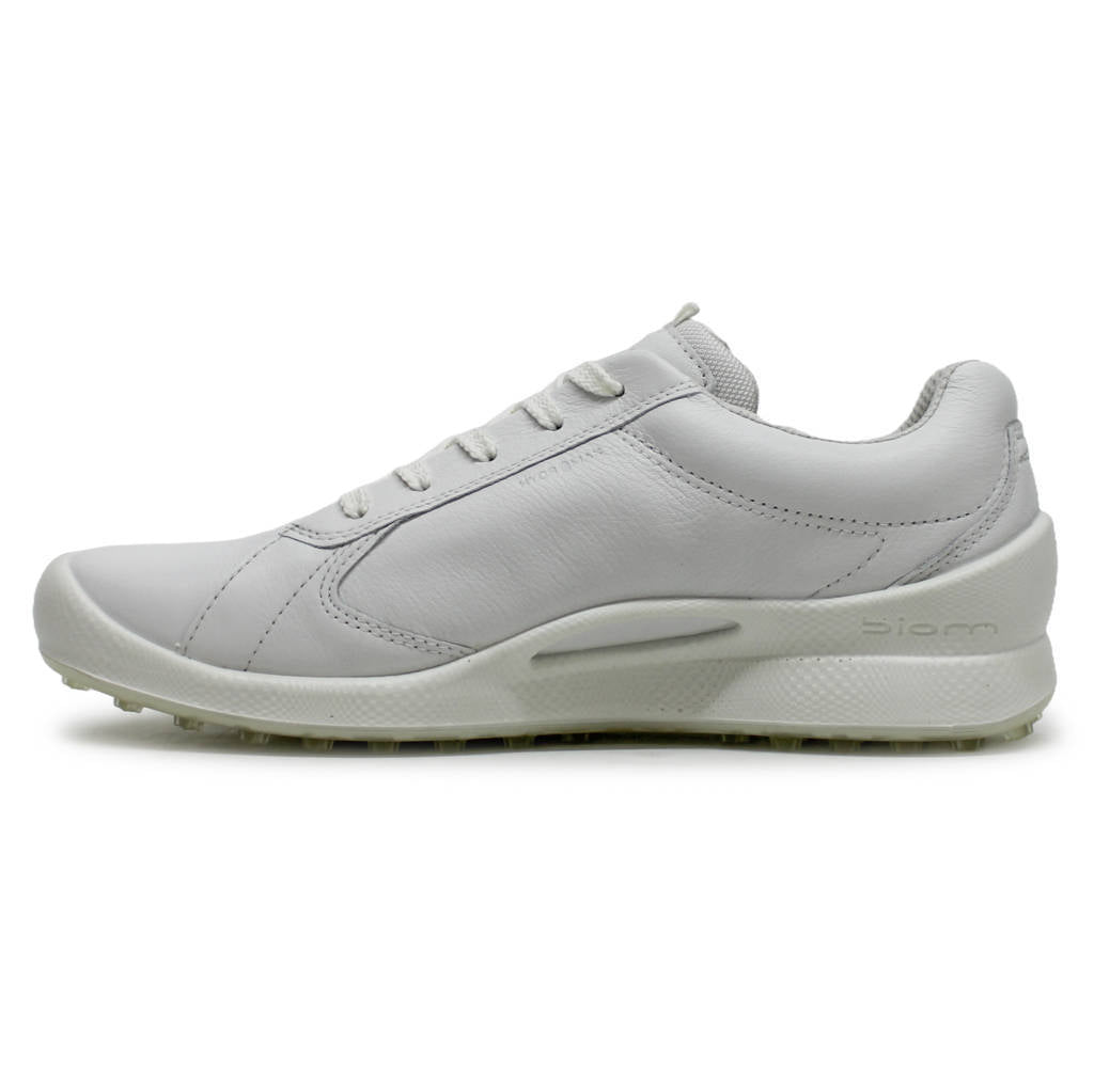 Ecco Golf Biom Hybrid Leather Womens Sneakers#color_white