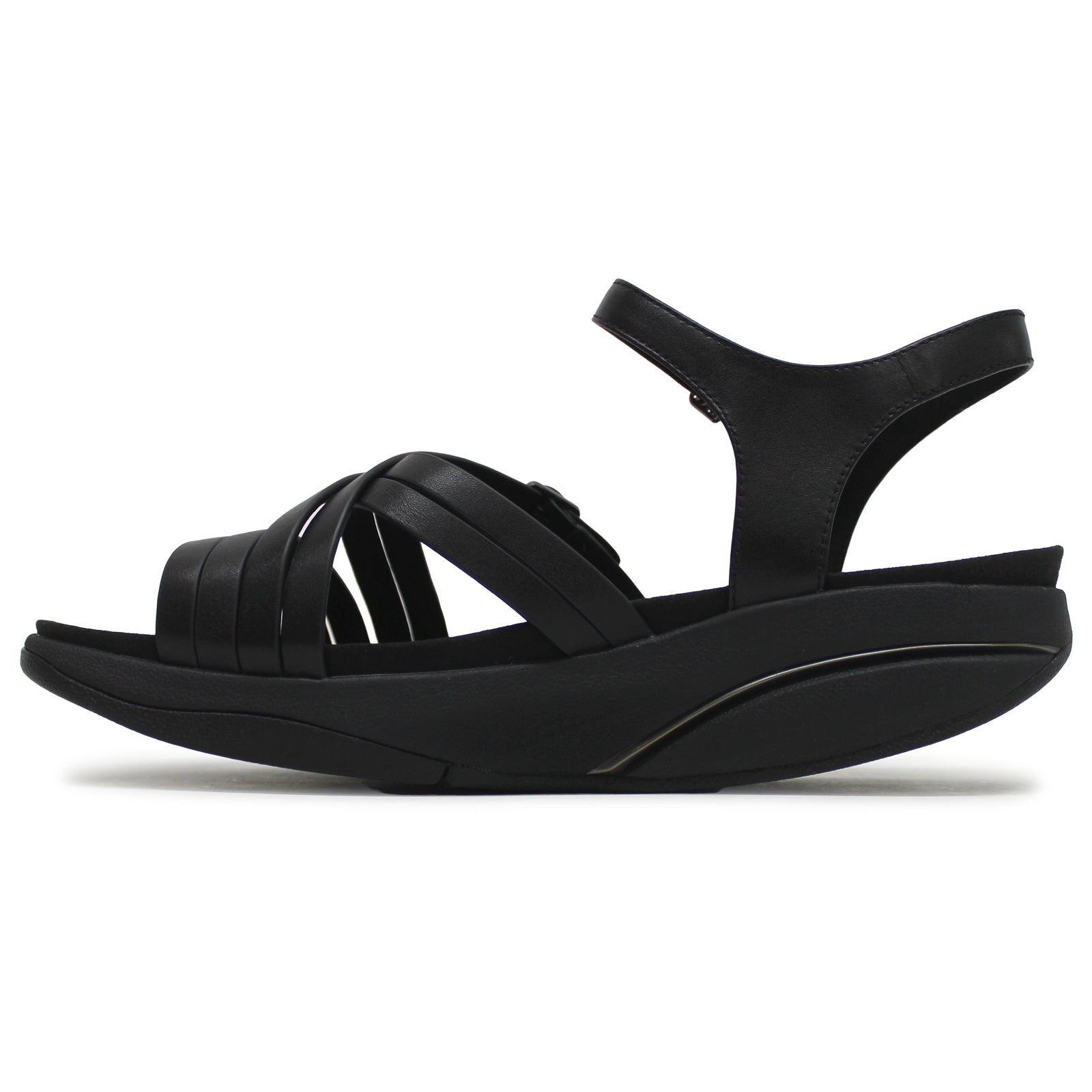 MBT Sae Nappa Leather Womens Sandals#color_black black