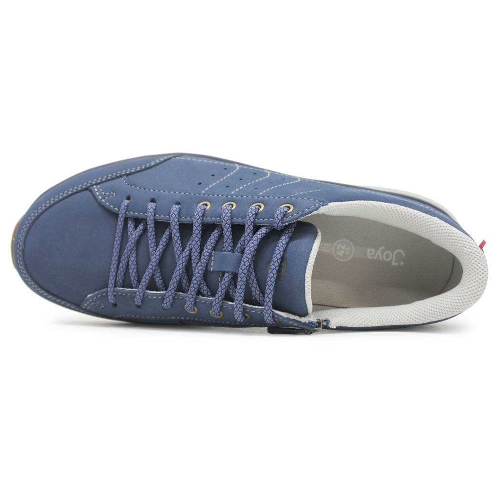 Joya Moscow Zip Leather Mens Sneakers#color_blue