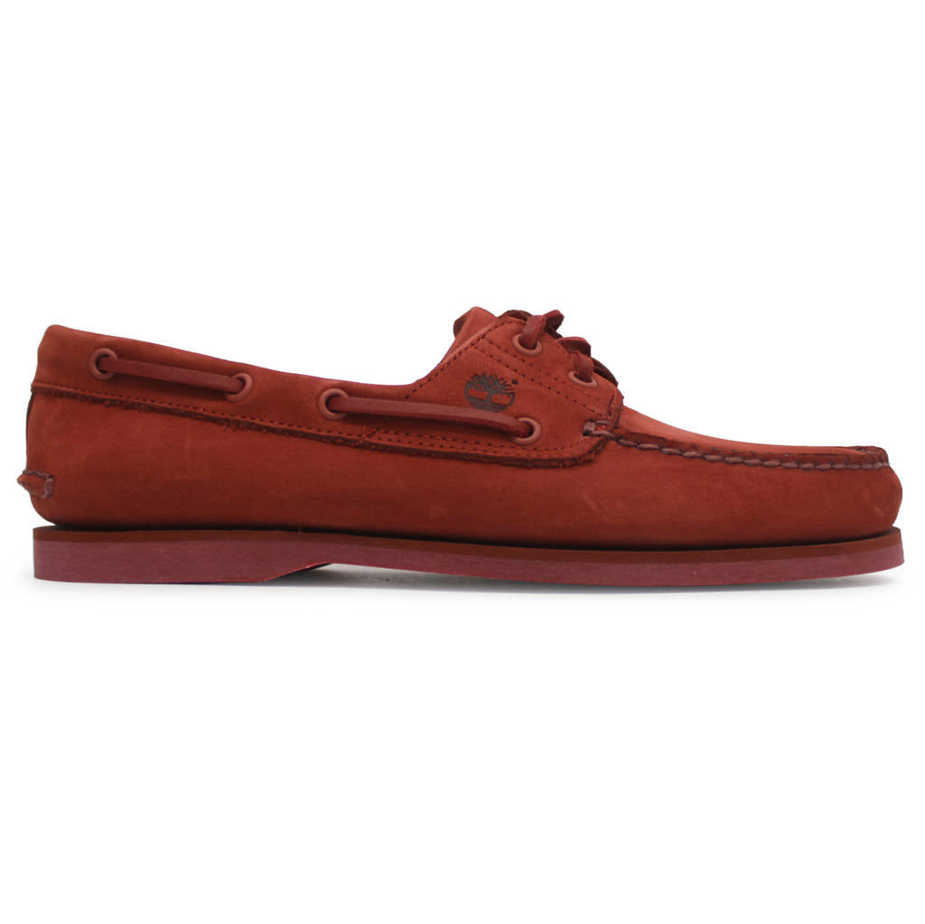 Timberland Classic Boat Nubuck Mens Shoes#color_dark red