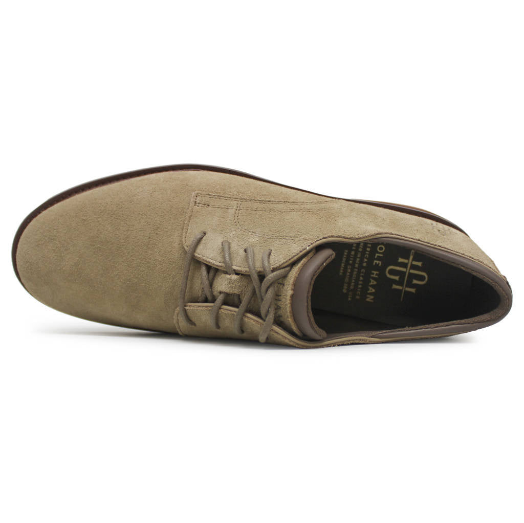 Cole Haan American Classics Montrose Plain Toe Suede Mens Shoes#color_dark latte