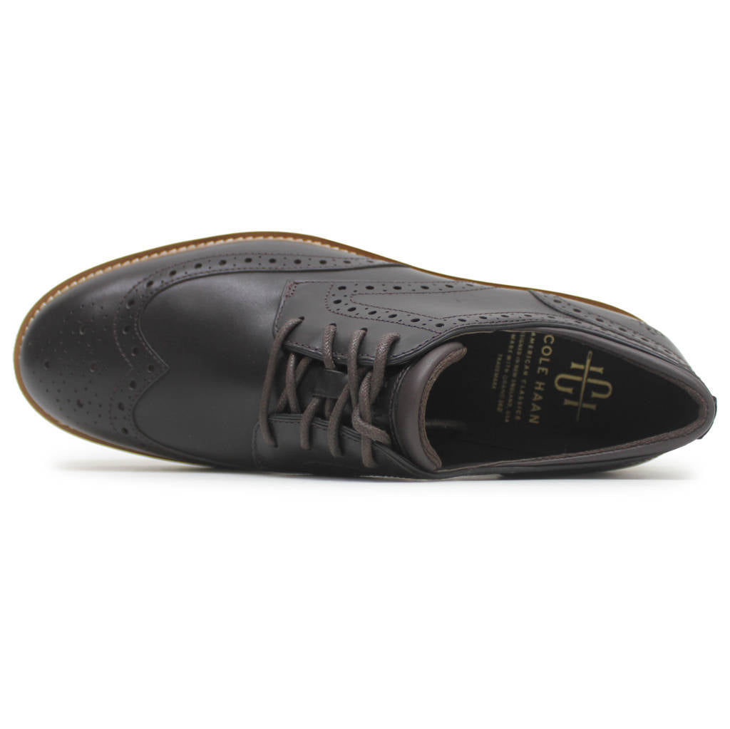 Cole Haan American Classics Montrose Wingtip Leather Mens Shoes#color_dark chocolate