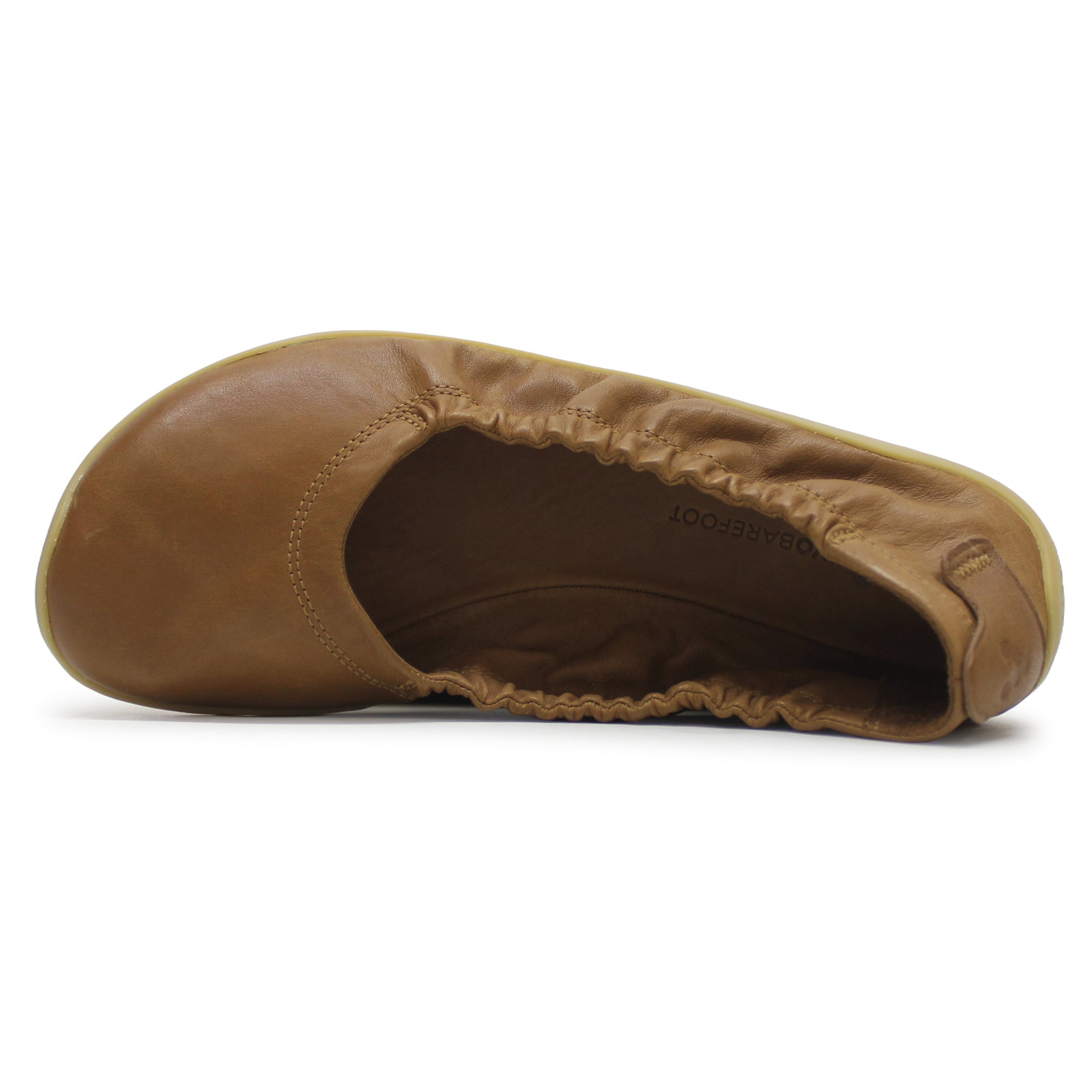 Vivobarefoot Asana Yin Ballerina 209453-02 Leather Womens Shoes - Tan - 38#color_tan