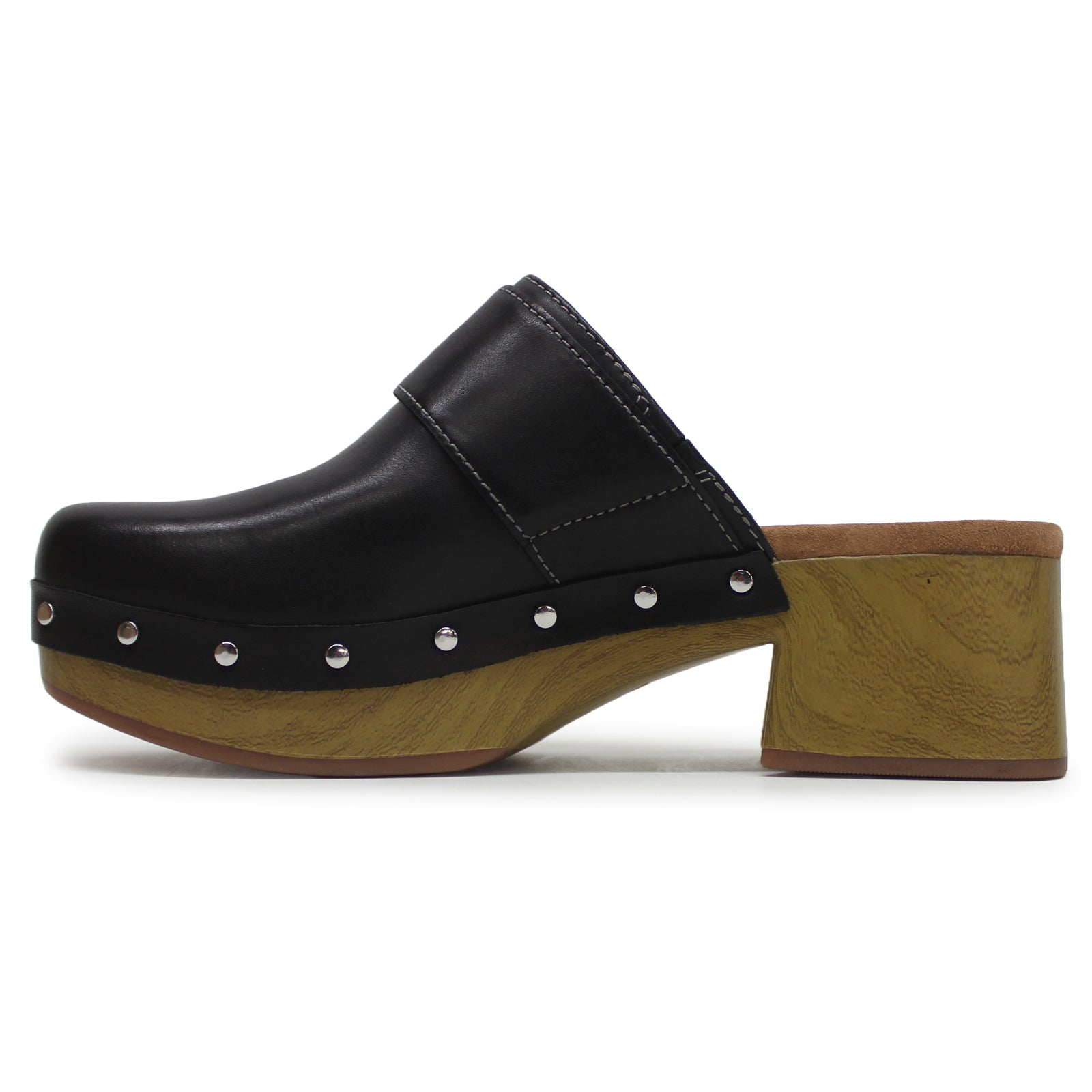 Clarks Sivanne Sun Leather Womens Sandals#color_black
