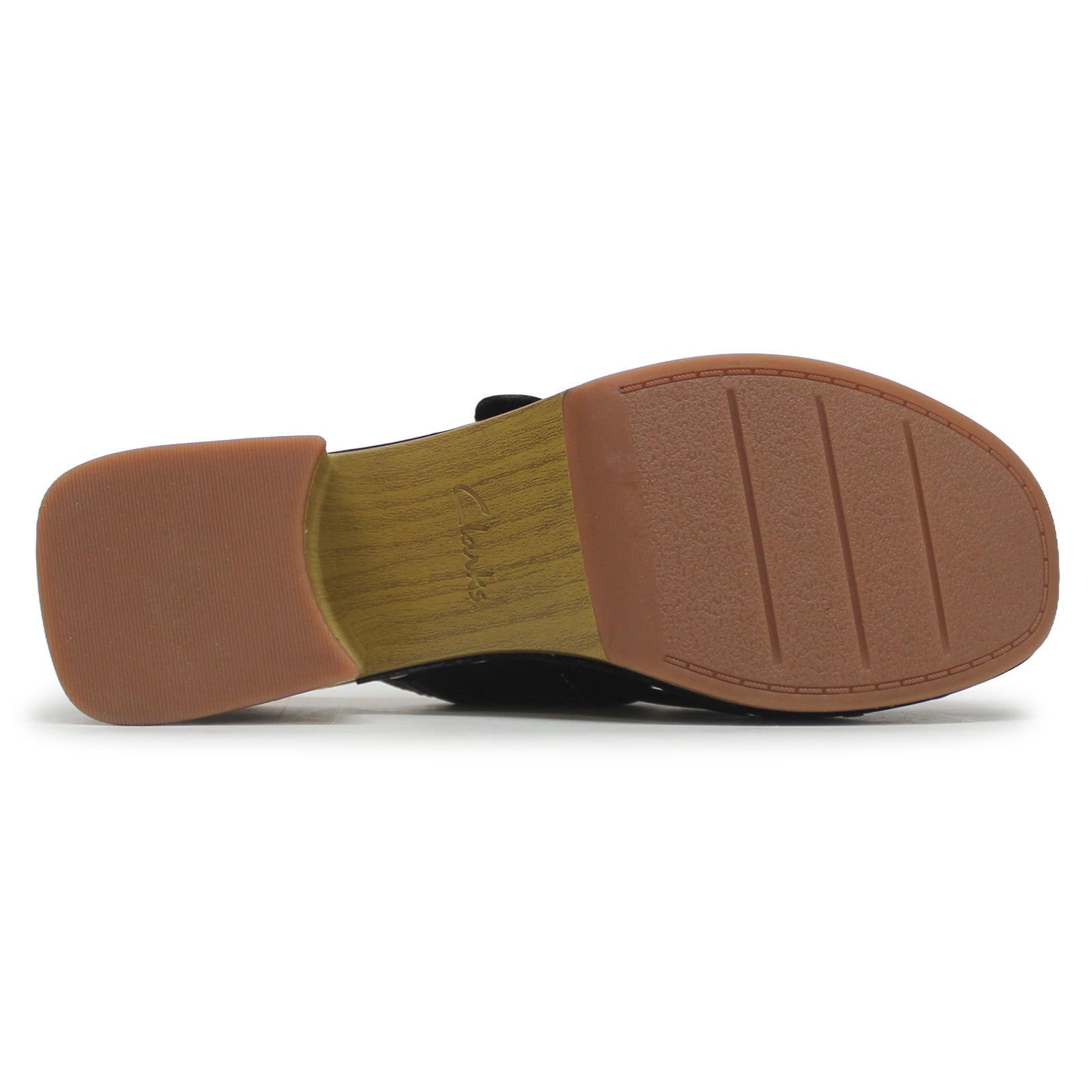 Clarks Sivanne Sun Leather Womens Sandals#color_black
