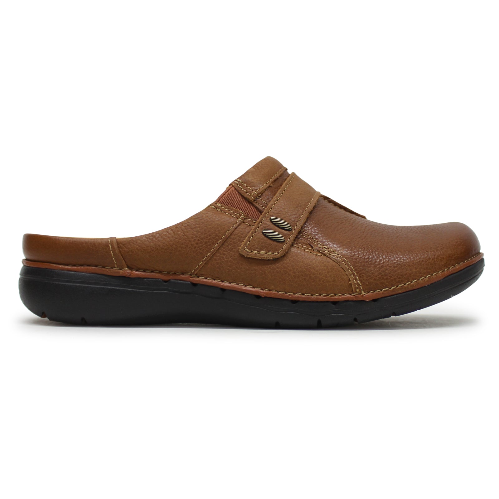 Clarks Un Loop Ease Leather Womens Shoes#color_dark tan