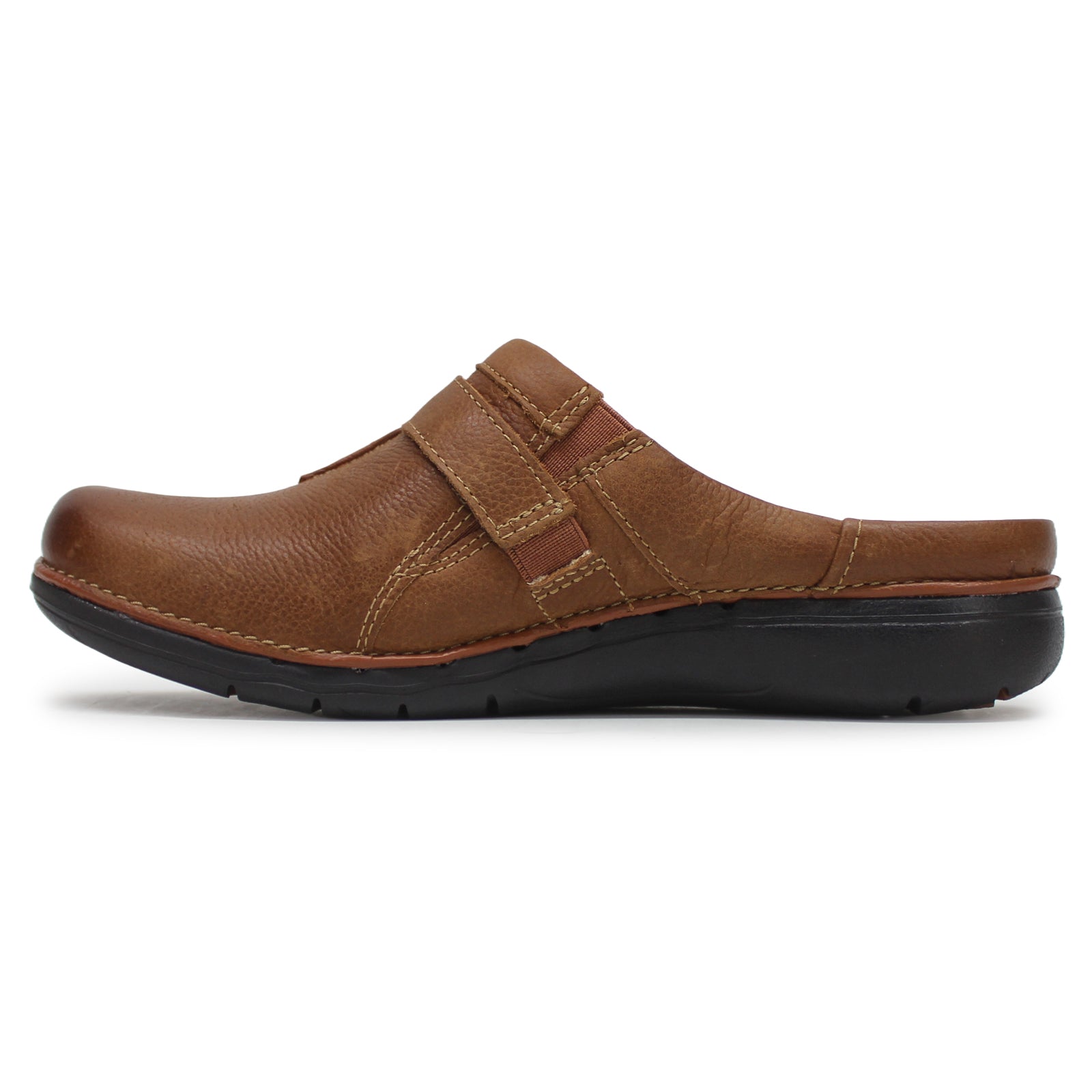 Clarks Un Loop Ease Leather Womens Shoes#color_dark tan