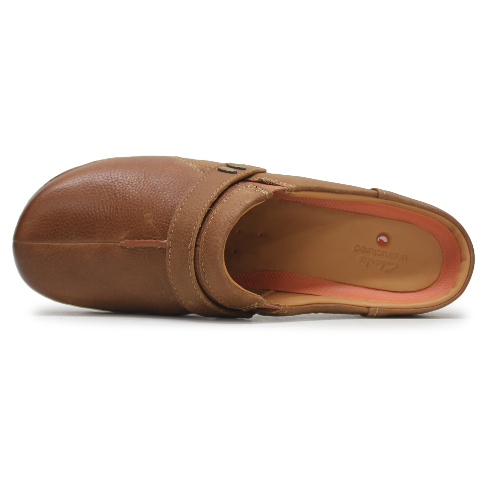 Clarks Un Loop Ease Leather Womens Shoes#color_dark tan