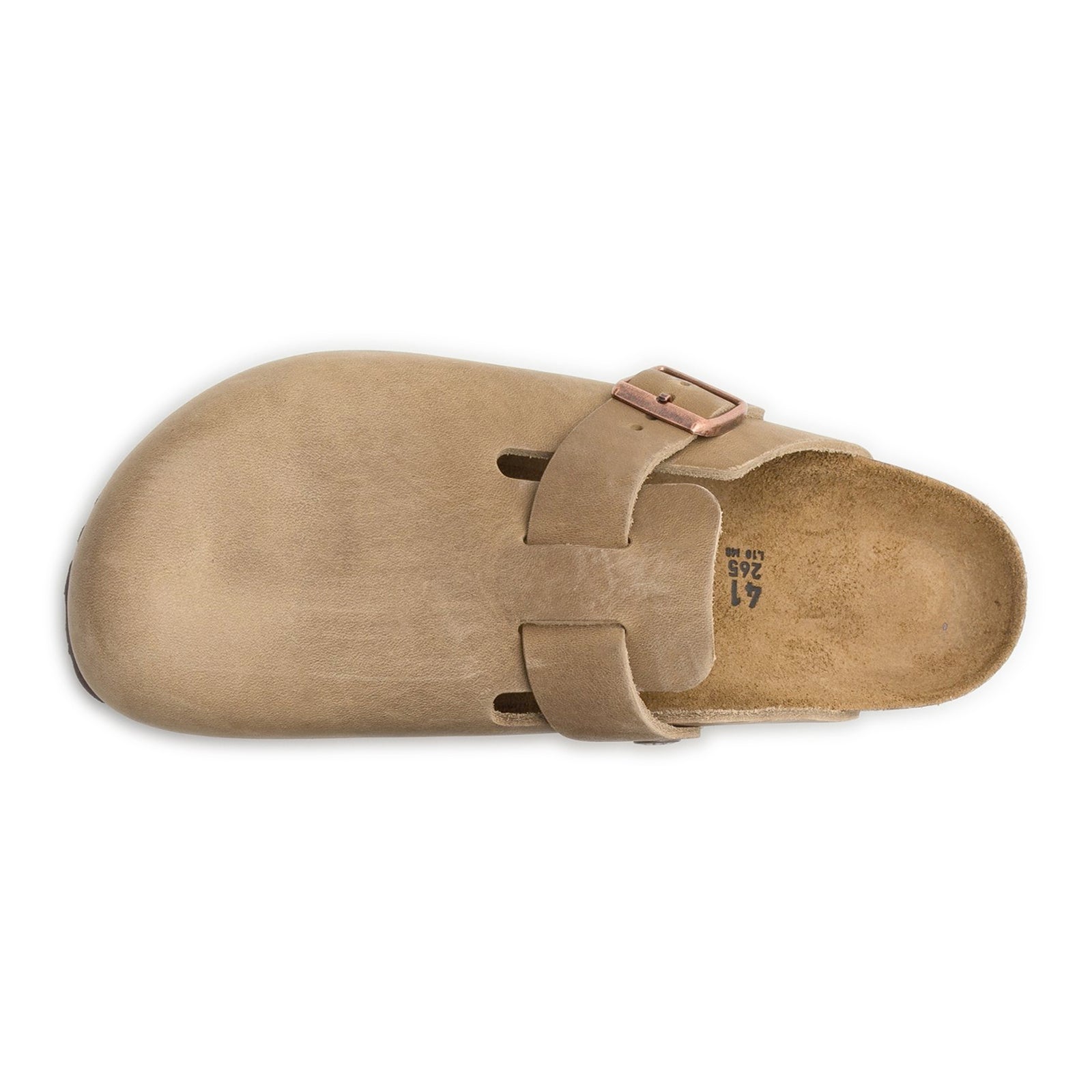 Birkenstock Boston BS 1018147 Oiled Leather Unisex Sandals - Tobacco Brown - 39#color_tobacco brown