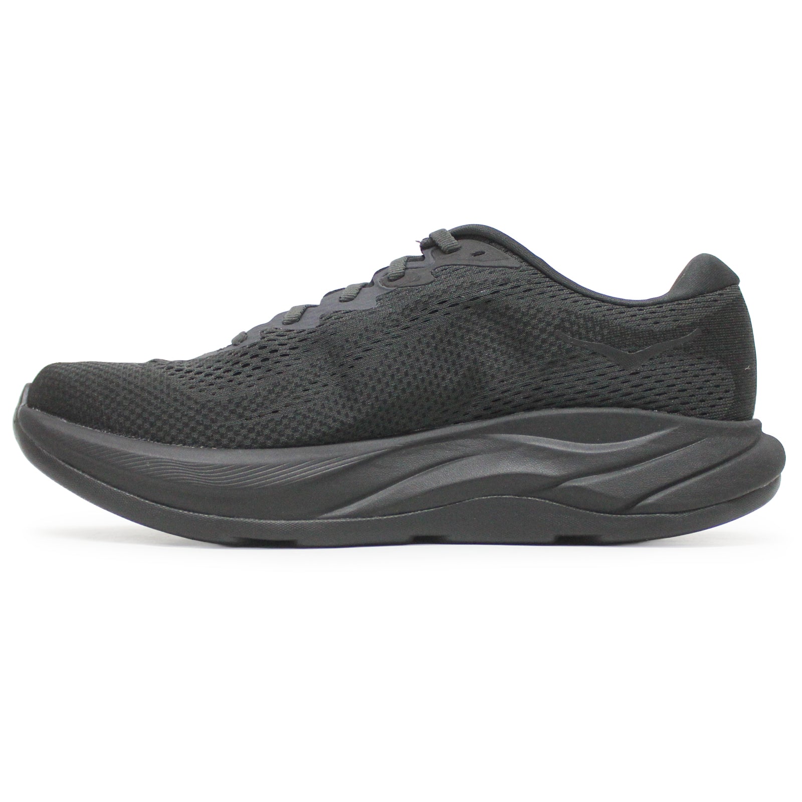 Hoka Rincon 4 1155130-BBLC Synthetic Textile Mens Trainers - Black Black - 9#color_black black