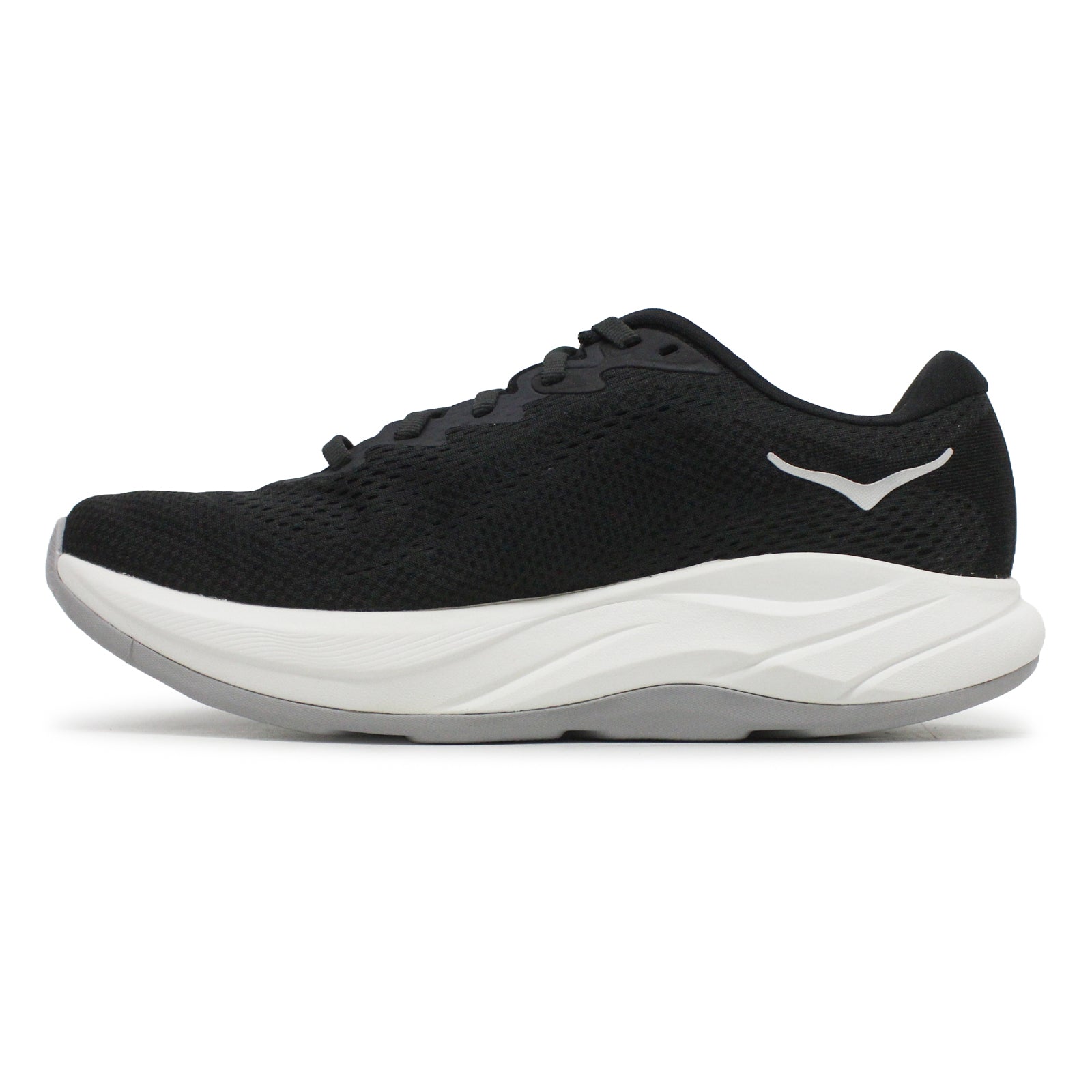 Hoka Rincon 4 1155130-BWHT Synthetic Textile Mens Trainers - Black White - 7#color_black white