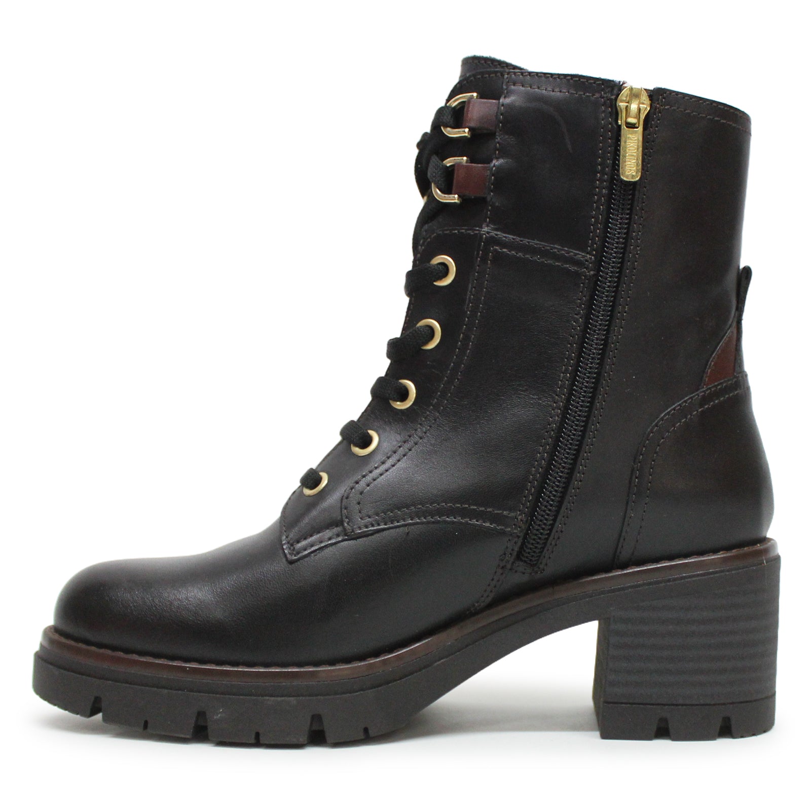 Pikolinos Soria Leather Womens Boots#color_black