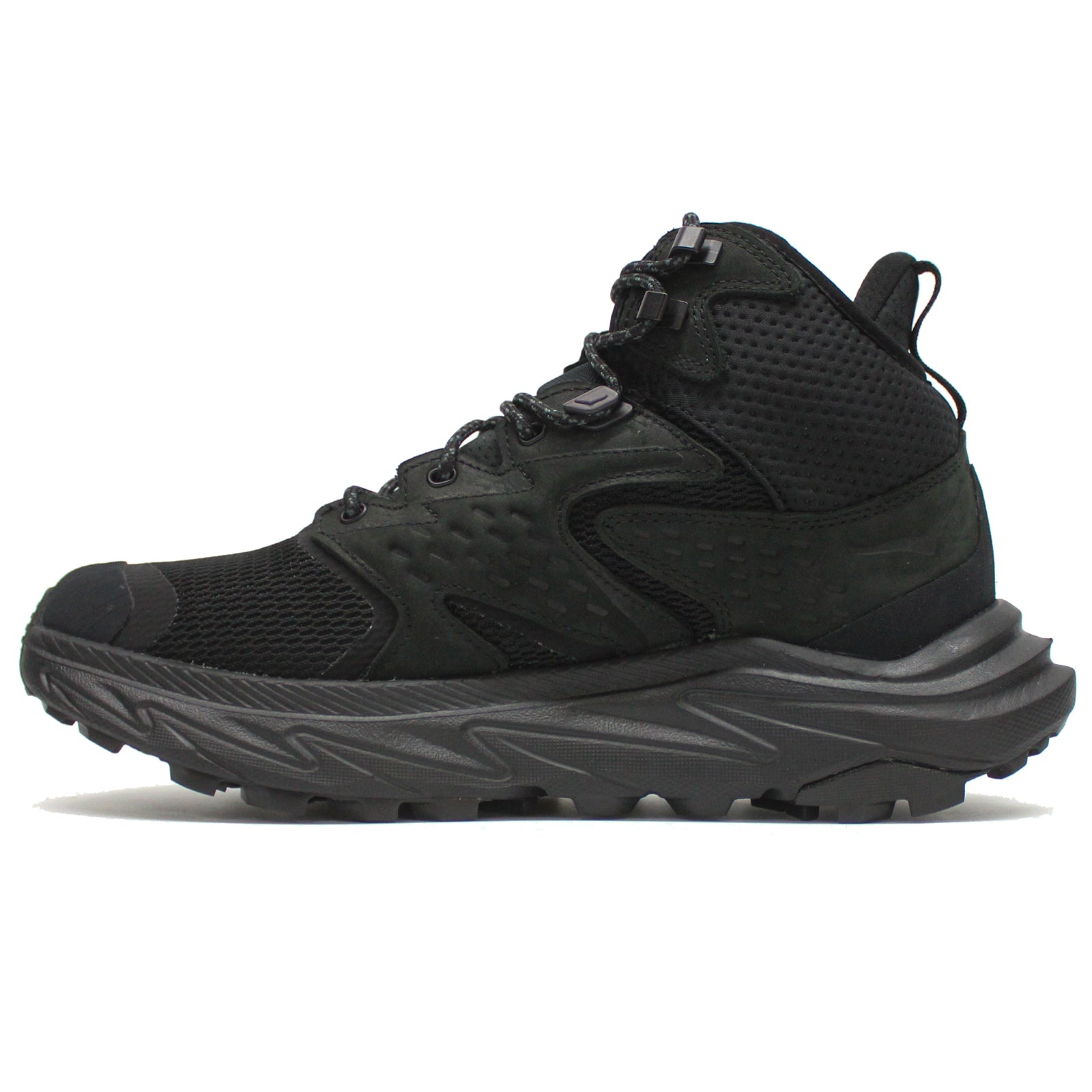 Hoka Anacapa 2 Mid GTX 1141633F-BBLC Nubuck Textile Mens Trainers - Black Black - 8.5#color_black black