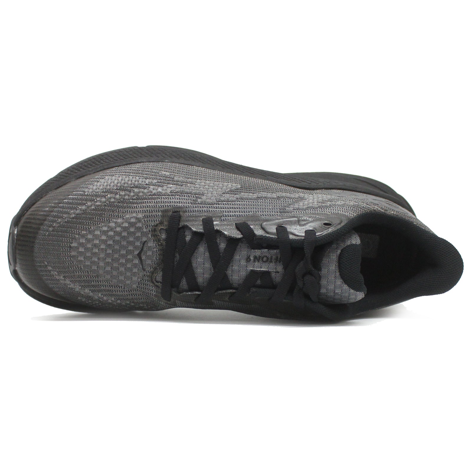Hoka Clifton 9 Textile Synthetic Youth Running Shoes#color_black carbon black