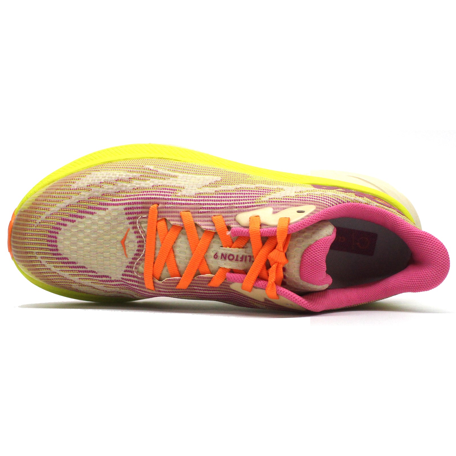 Hoka Clifton 9 Textile Synthetic Youth Running Shoes#color_fuchsia vanilla