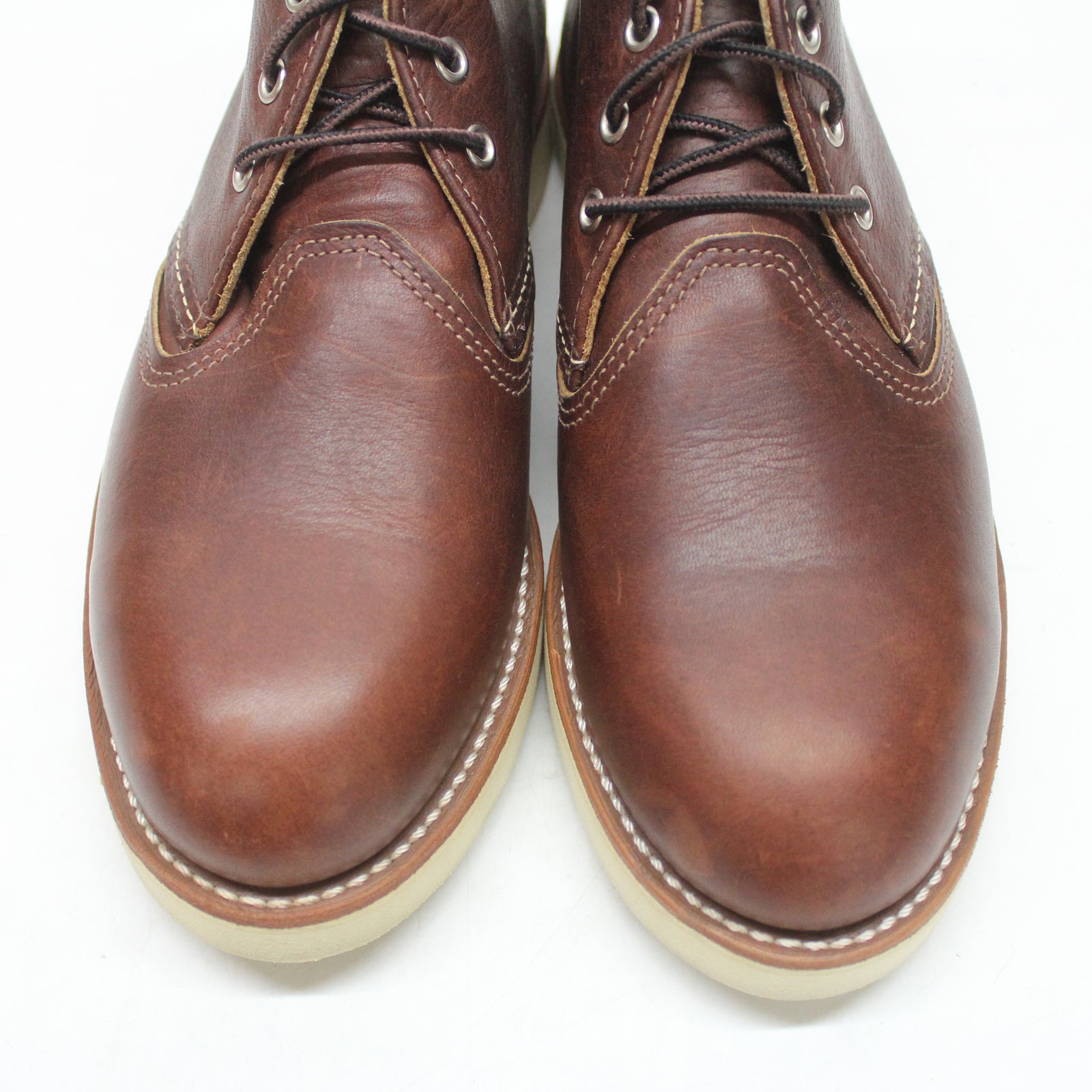 Red Wing Classic Chukka 3141 3141-2D Leather Mens Boots - Dark Brown - 41#color_dark brown
