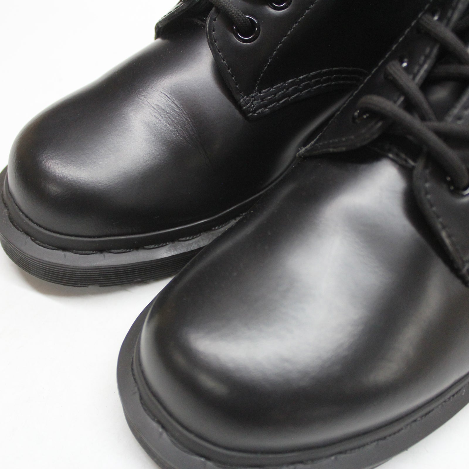 Dr. Martens 1460 8 Eyelet Mono Smooth 14353001 Unisex Boots Black - 6.5 UK#color_black