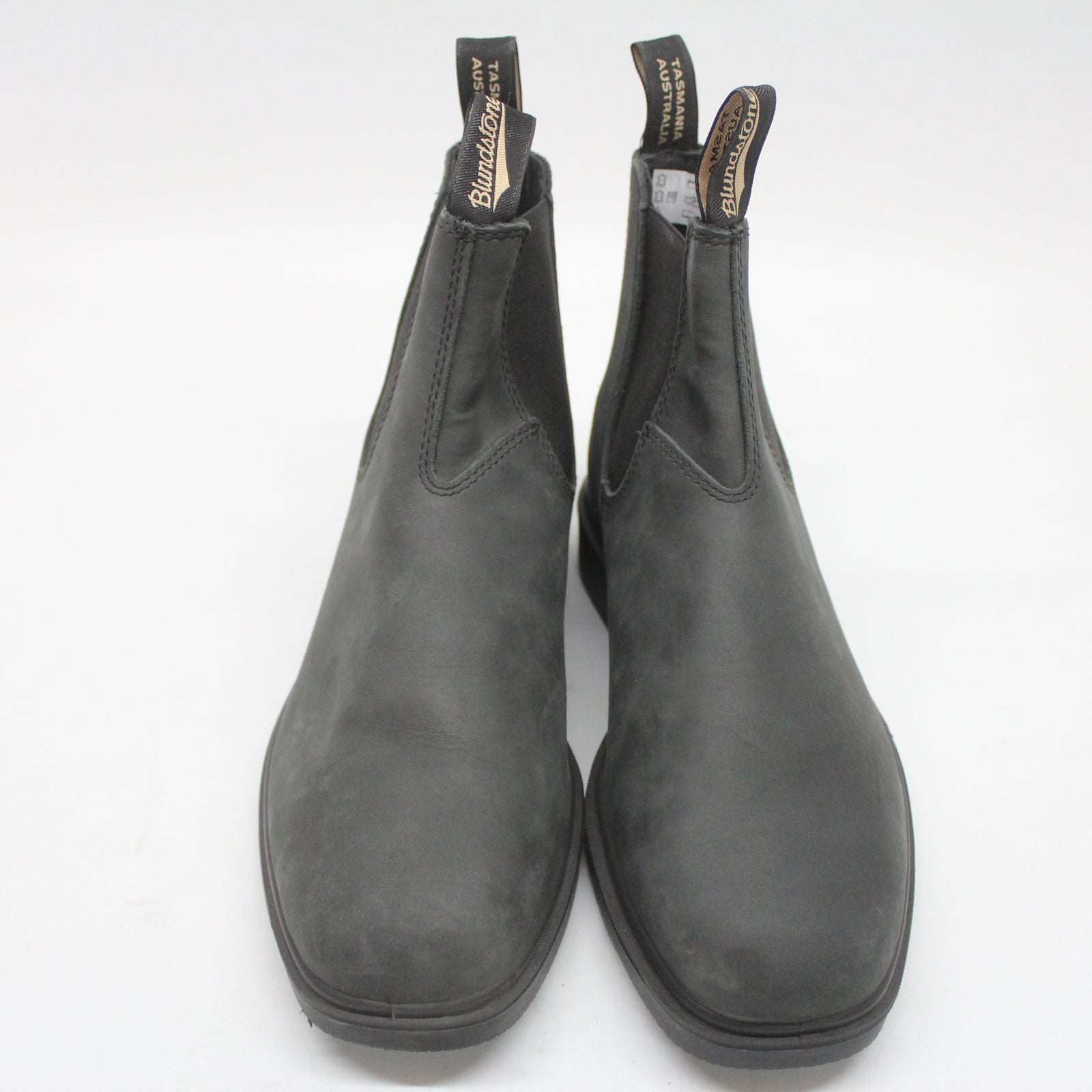 Blundstone 587 587 Leather Unisex Boots - Rustic Black - 8#color_rustic black