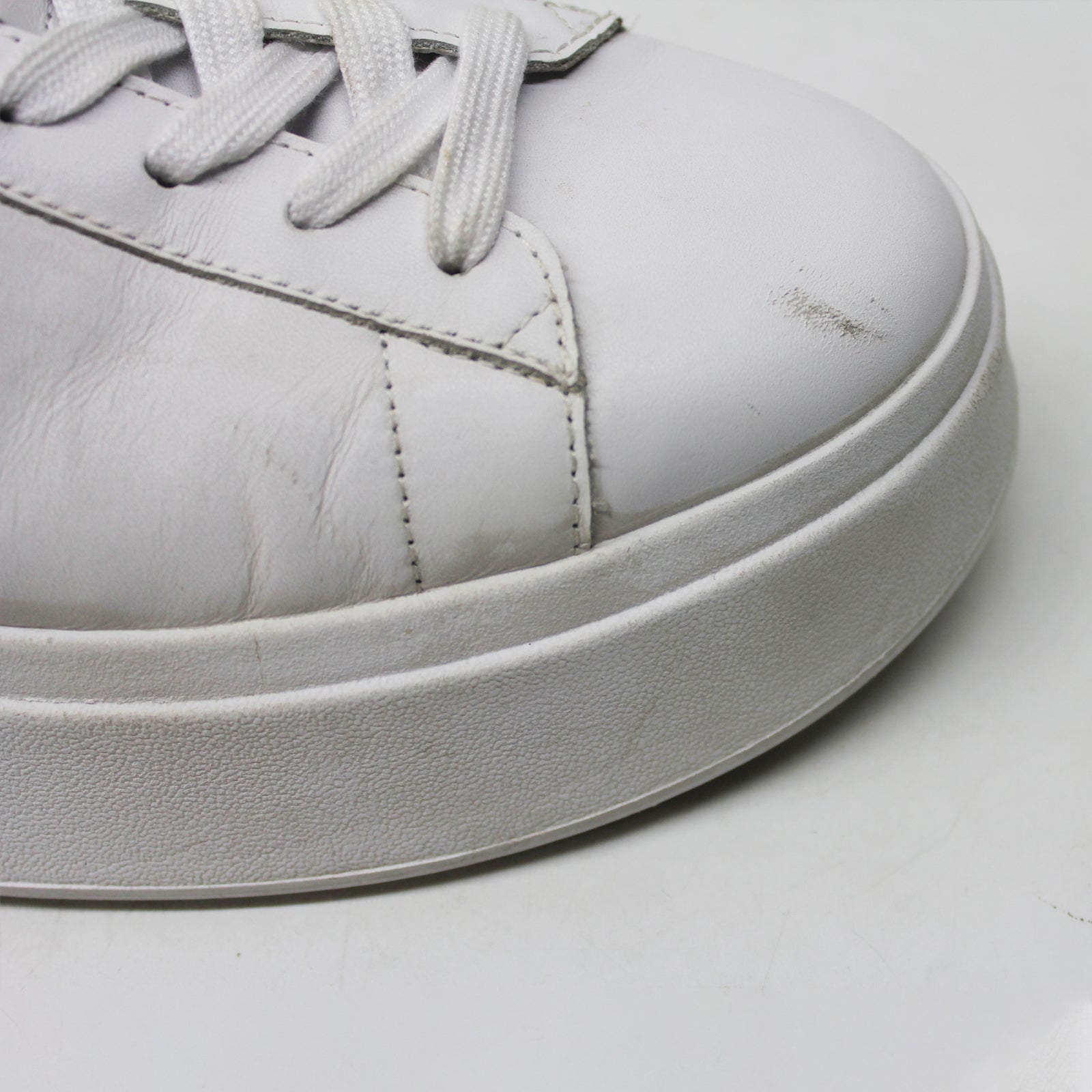 Ash Moon A17244 Leather Womens Trainers - White Black Bordeaux - 41#color_white black bordeaux