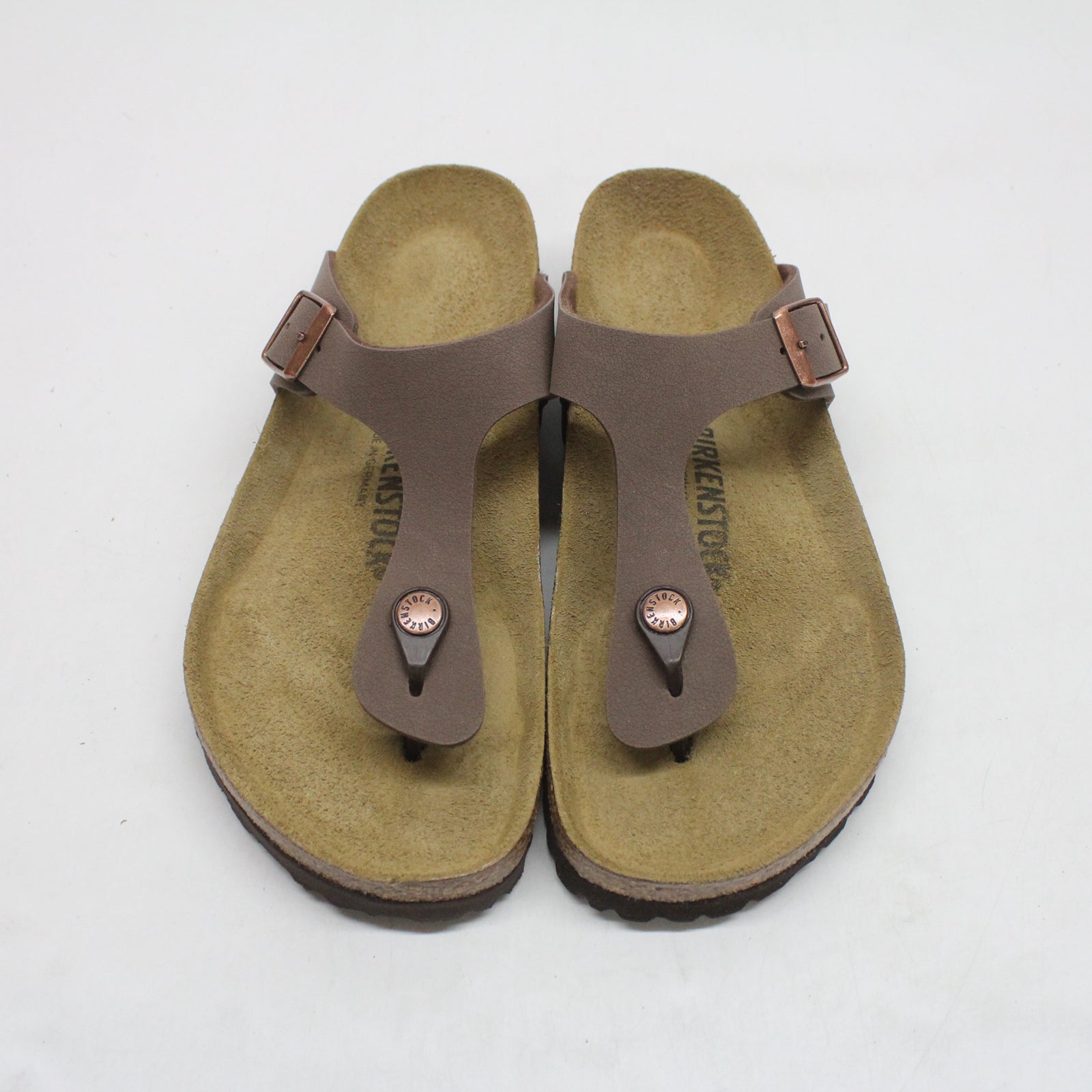 Birkenstock Gizeh BS 0043751 Birko-Flor Unisex Sandals - Mocca - 41#color_mocca