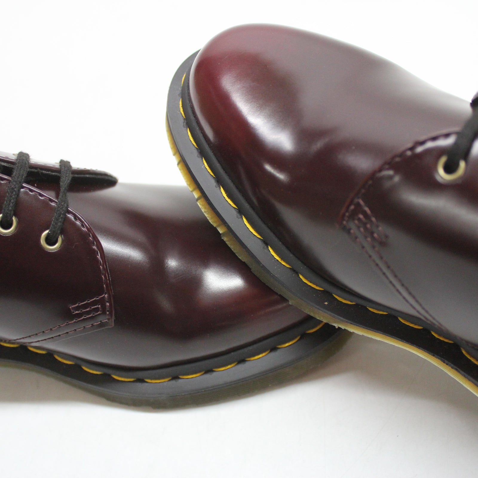 Dr. Martens Vegan 1461 14046601 Synthetic Unisex Shoes - Cherry Red - 6#color_cherry red