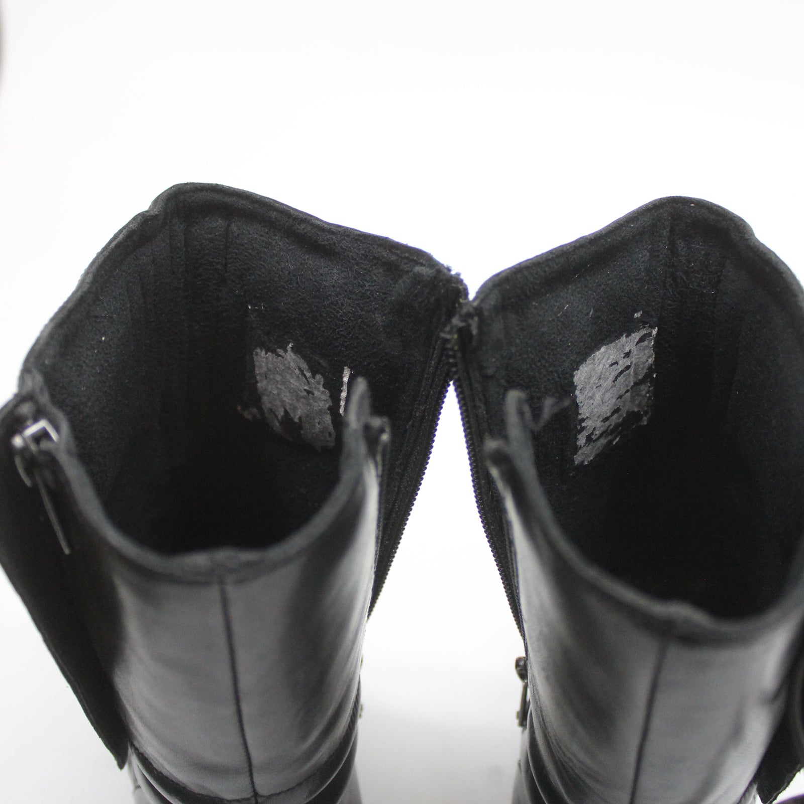 Harley Davidson Jerilyn moto D84692 Leather Womens Boots - Black - 39#color_black