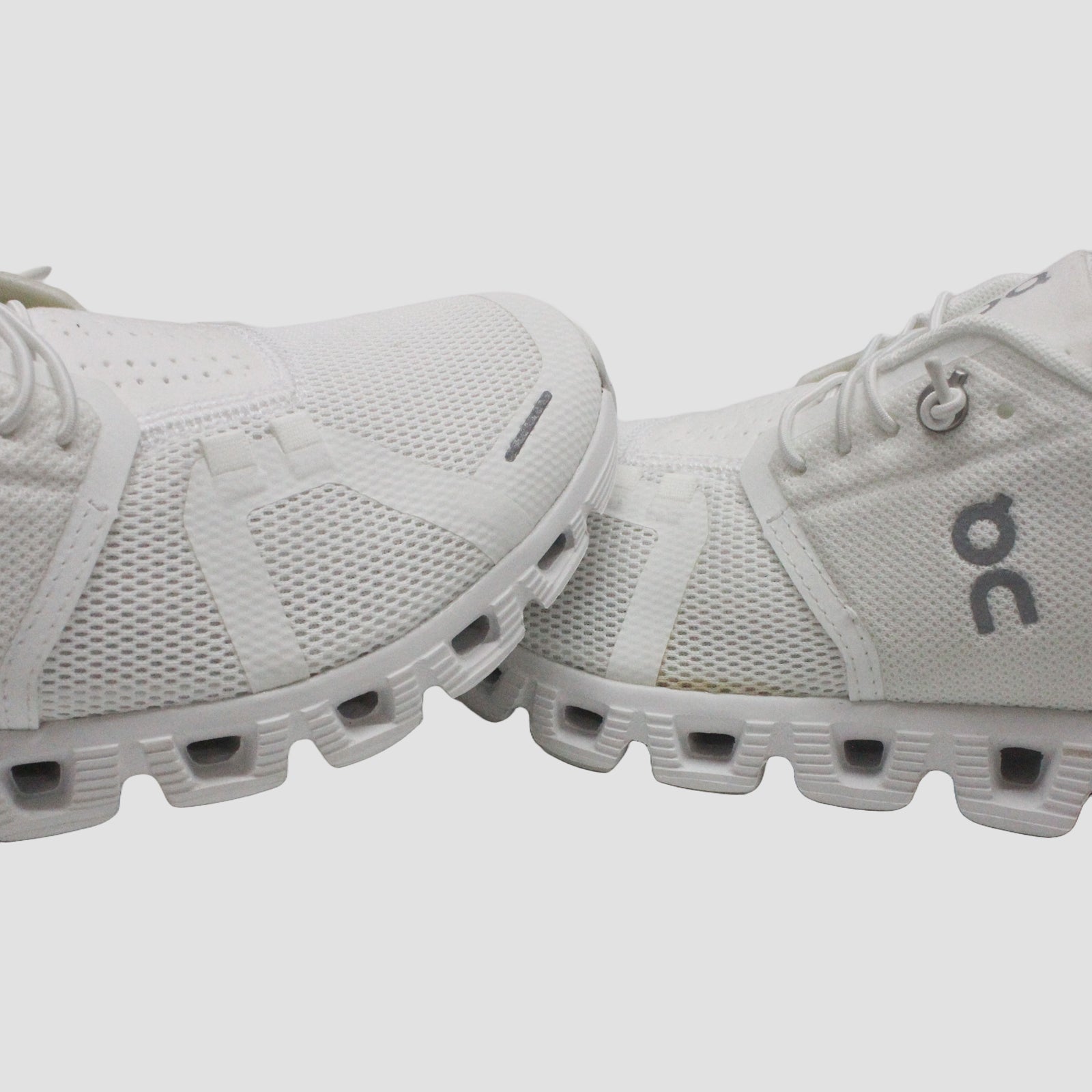 On Cloud 5  59-98373 Textile Synthetic Womens Trainers - Undyed White White - 37.5#color_undyed white white