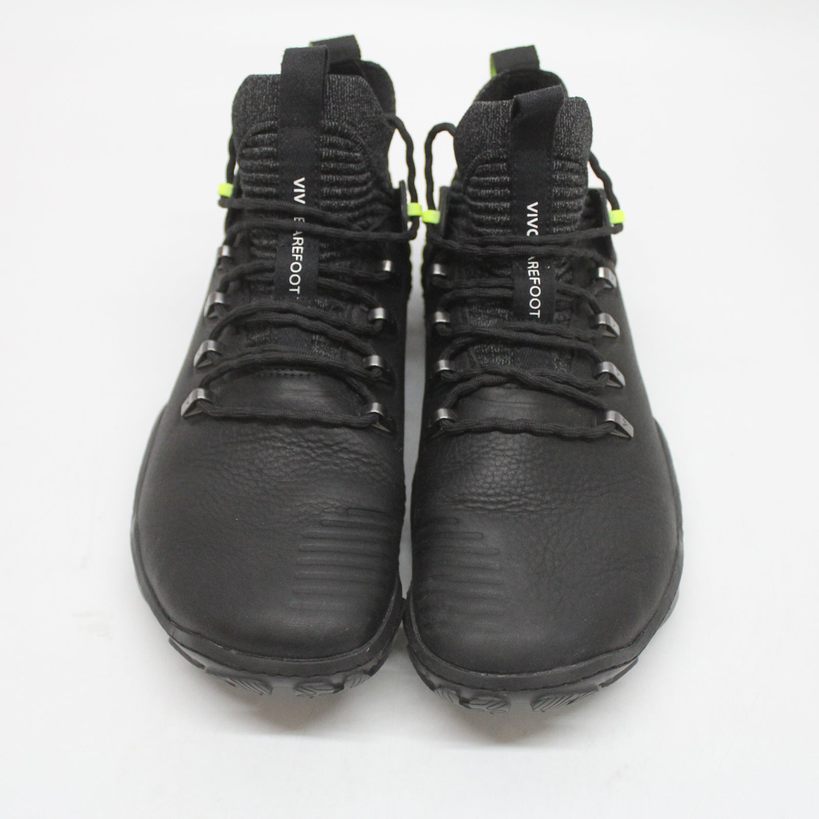 Vivobarefoot Magna Forest ESC 209082-02 Leather Textile Womens Boots - Obsidian Lime - 40#color_obsidian lime